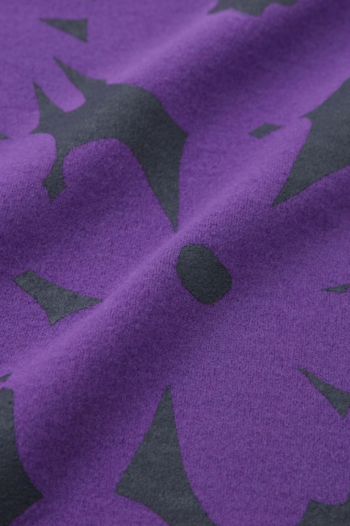 壓縮雙面編長方形洋裝/落落大方和留白江戸紫