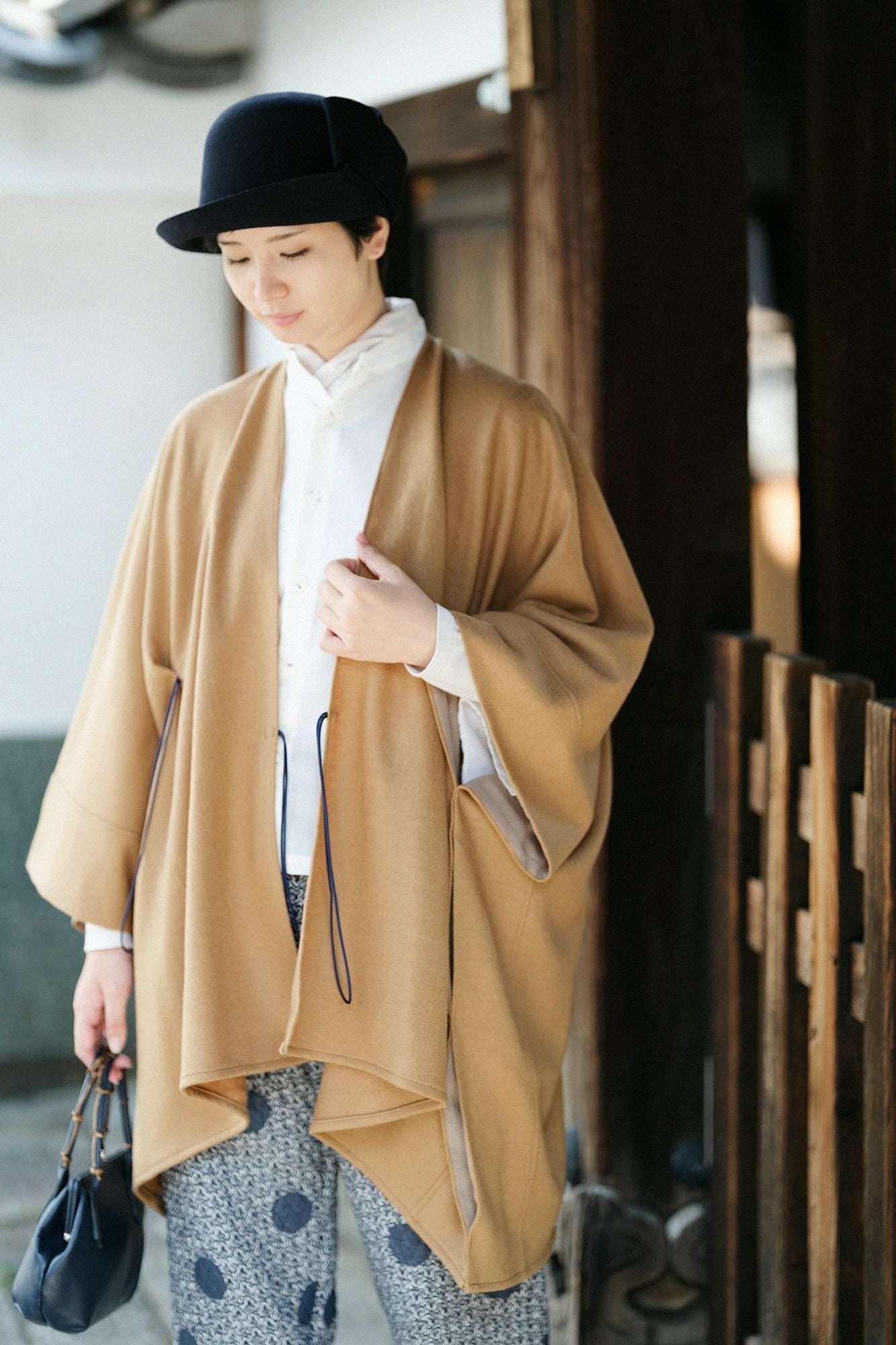 梳毛(そもう) 強圧縮天竺(きょうあっしゅくてんじく) きさらぎ/黄枯茶(きがらちゃ)