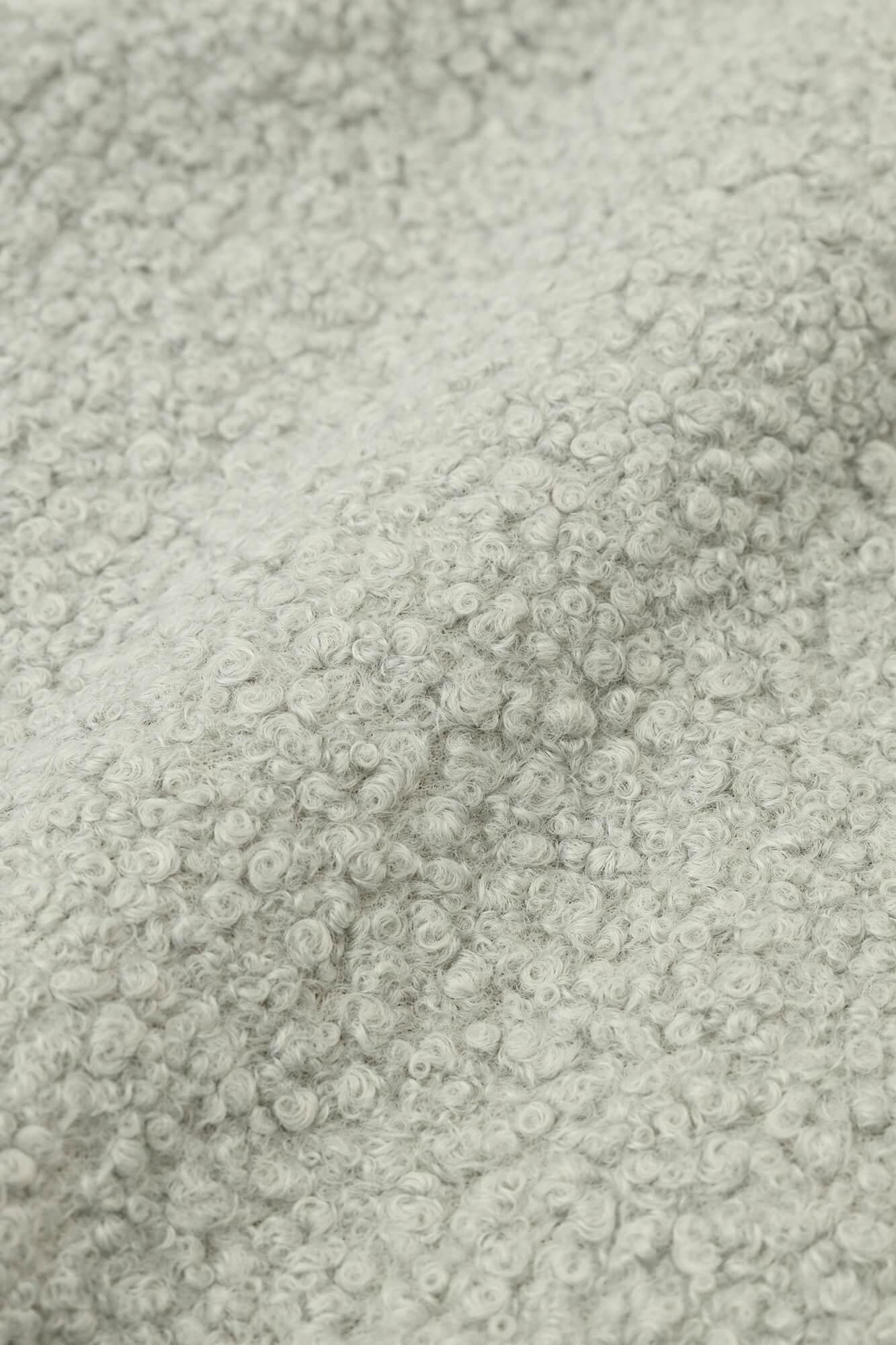 ●Boa Square Neck Poncho / Bluish Green × Burst