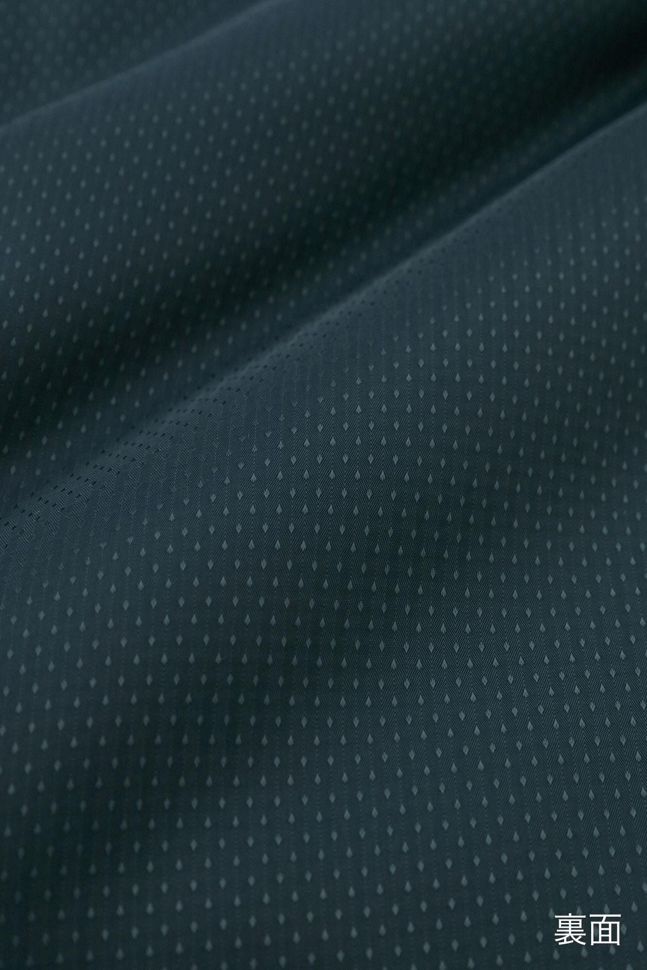 Kersey粗織布 圓弧袖唐羽織外套 夾棉 附裡襯/里山 搖曳 深藍色