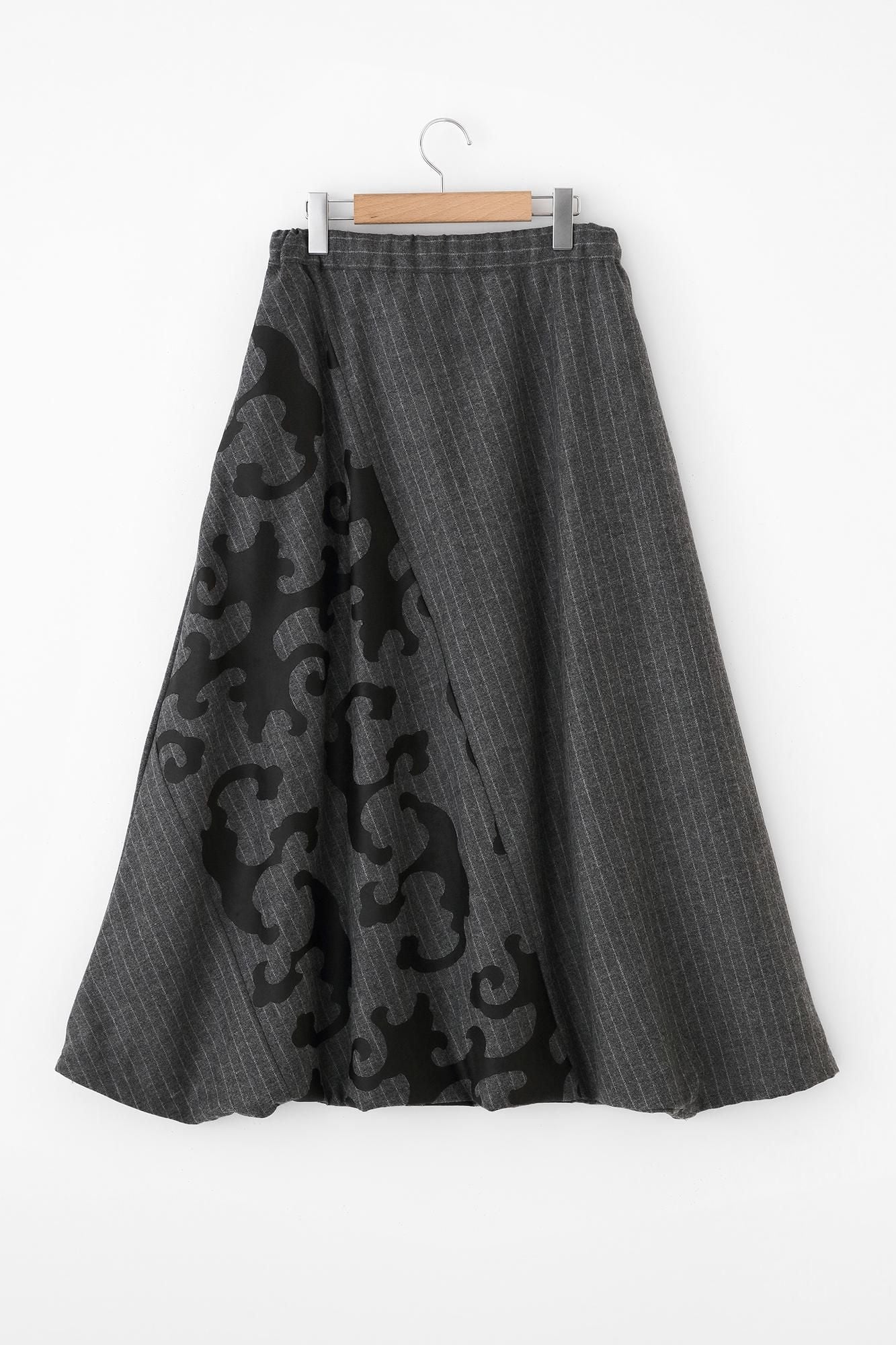 梳毛條紋富士(飛鼠褲)2.0/深灰色×怒濤