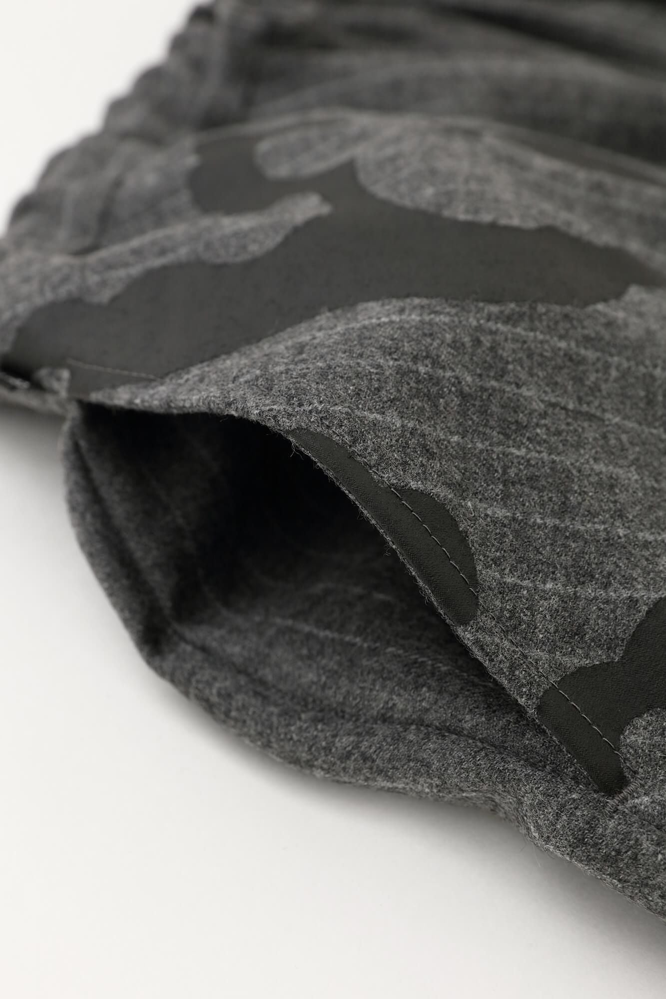 梳毛條紋富士(飛鼠褲)2.0/深灰色×怒濤