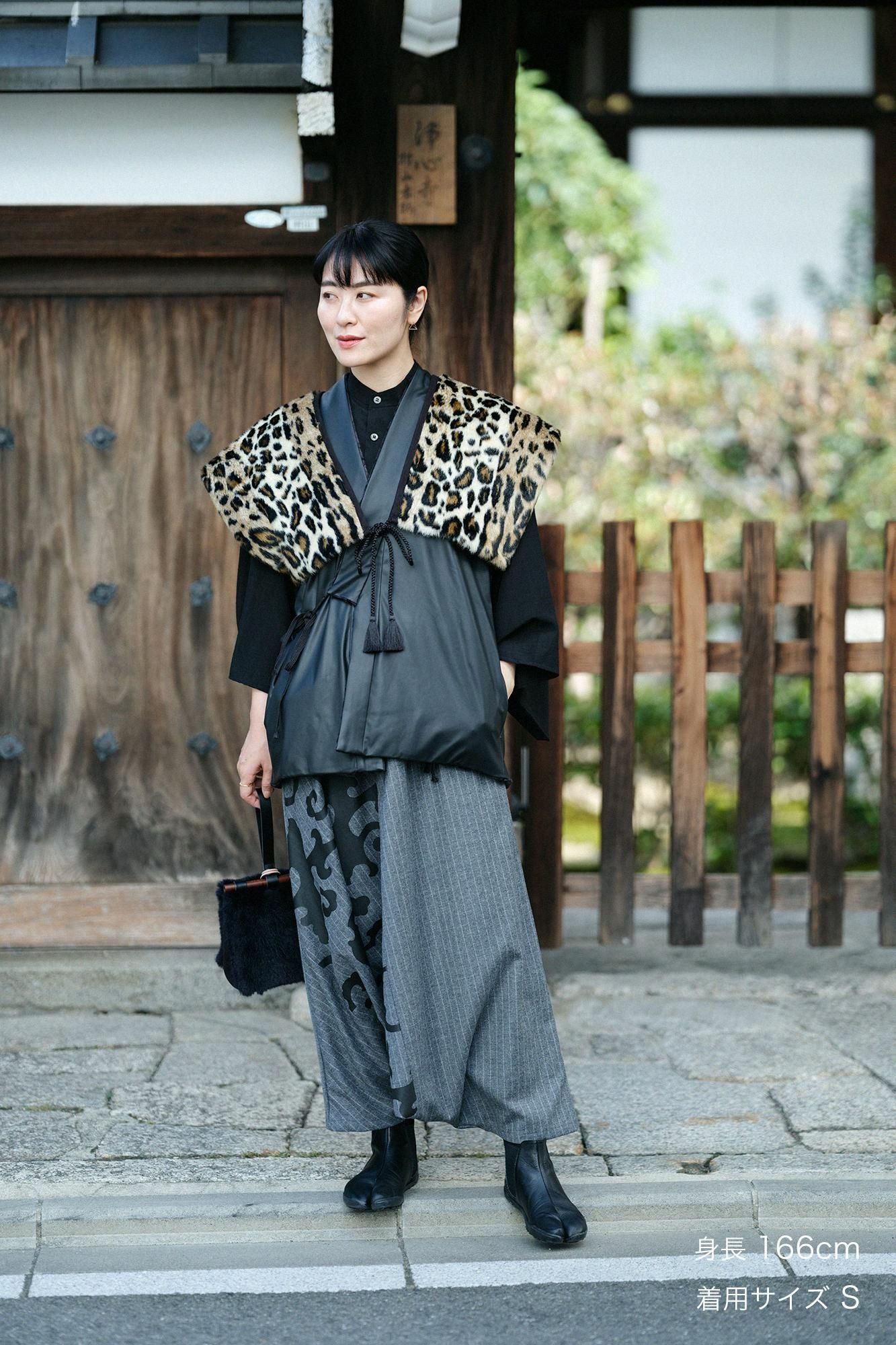 梳毛條紋富士(飛鼠褲)2.0/深灰色×怒濤