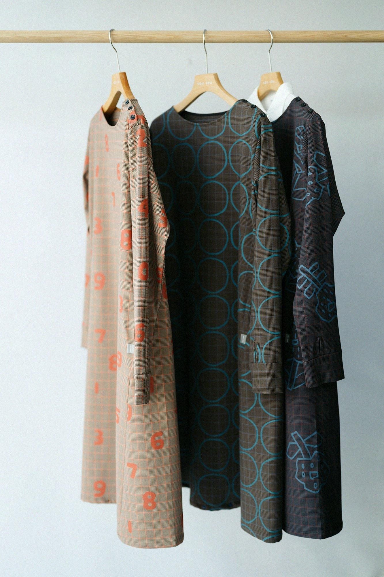 ソフトサーモ(R) 裏起毛チェック BIKEワンピース/SO-SU-U