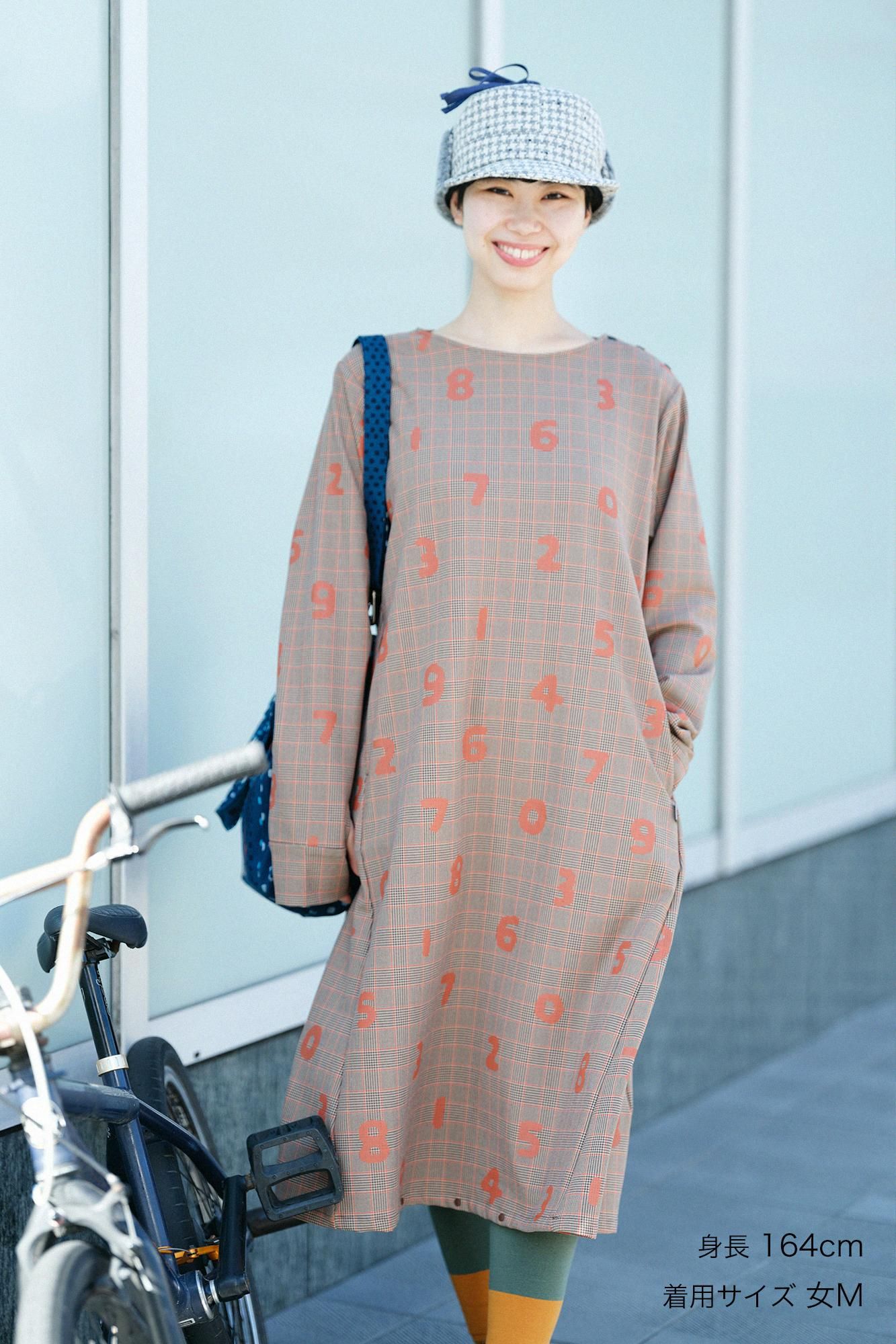 ソフトサーモ(R) 裏起毛チェック BIKEワンピース/SO-SU-U