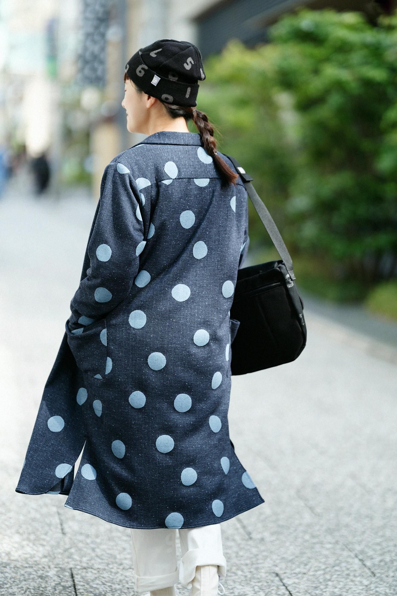 Fischgräten-Jersey SANPO One Piece/Suigyoku Mara Blue Brown