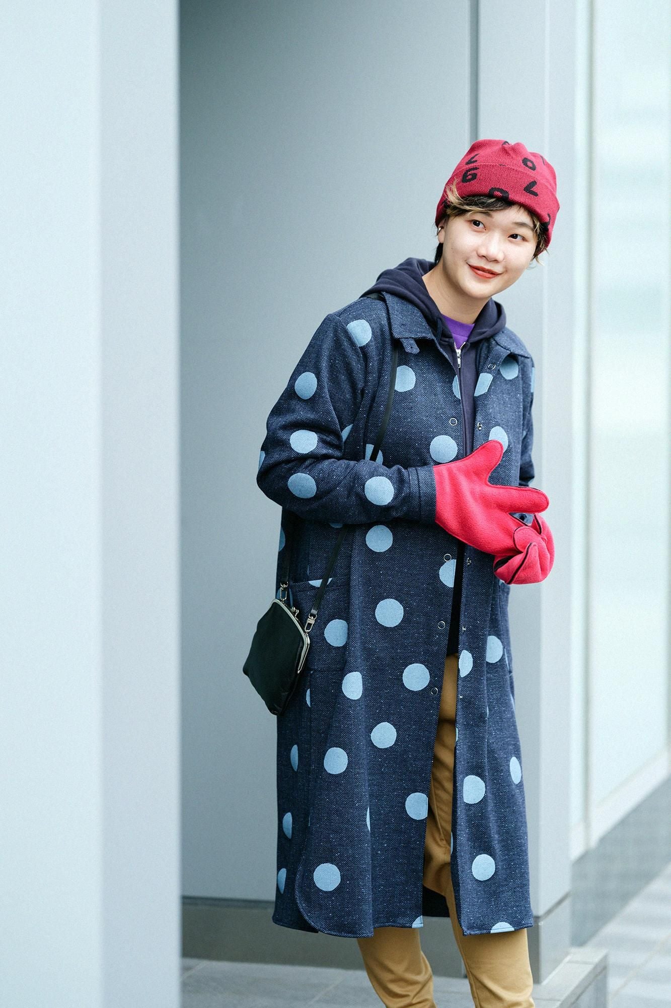 Fischgräten-Jersey SANPO One Piece/Suigyoku Mara Blue Brown