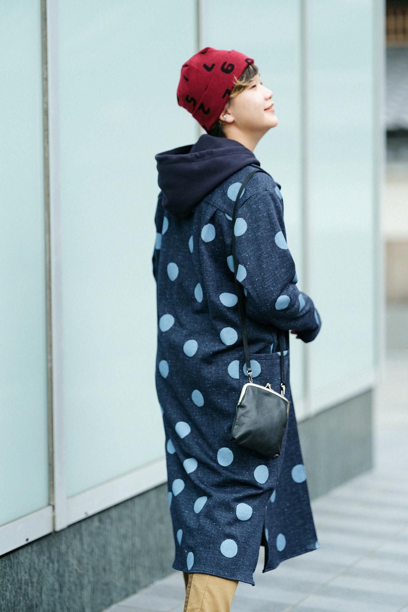 Fischgräten-Jersey SANPO One Piece/Suigyoku Mara Blue Brown