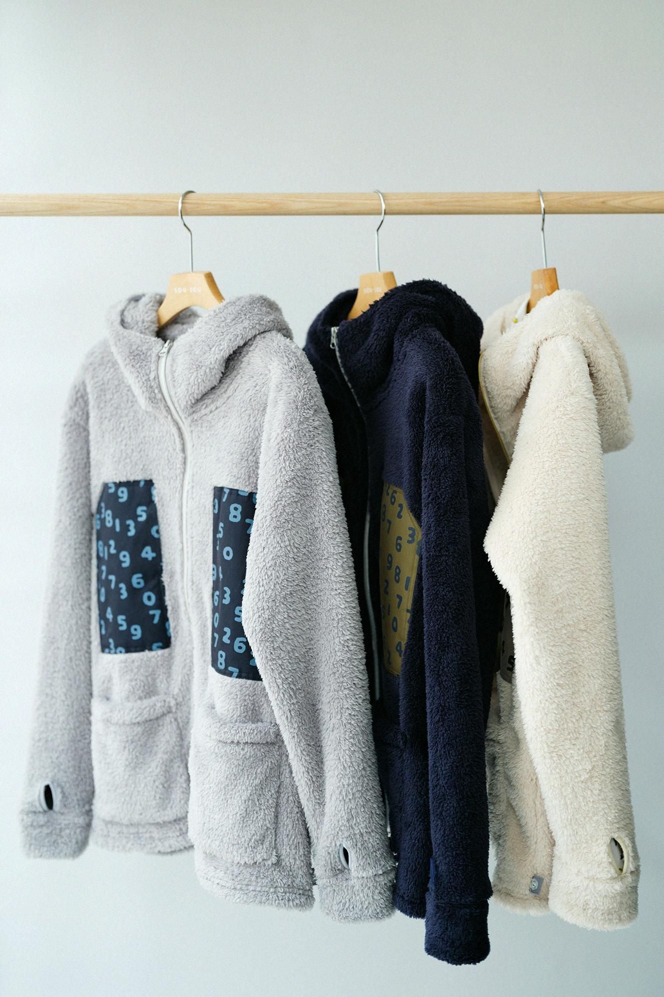 ボア DEPOフーディー/グレー