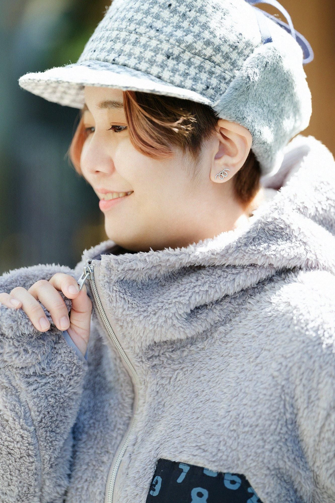 ボア DEPOフーディー/グレー