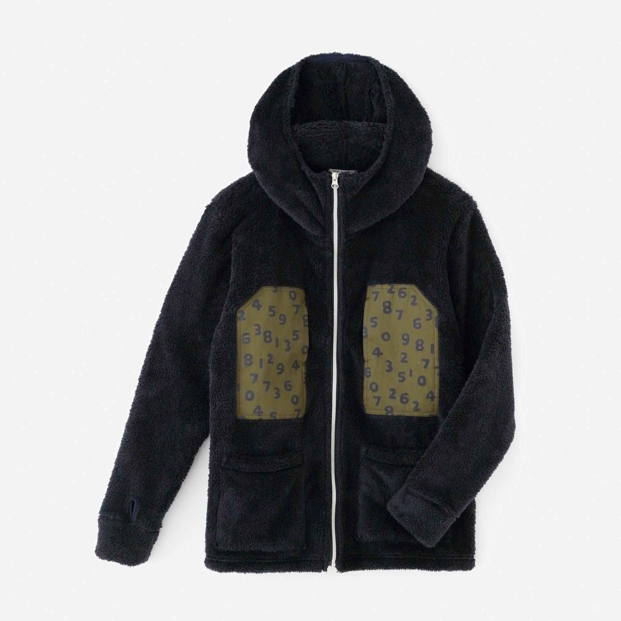 【◯预购】仿毛DEPO连帽外套/深蓝色(※预计于12月2日左右发货)