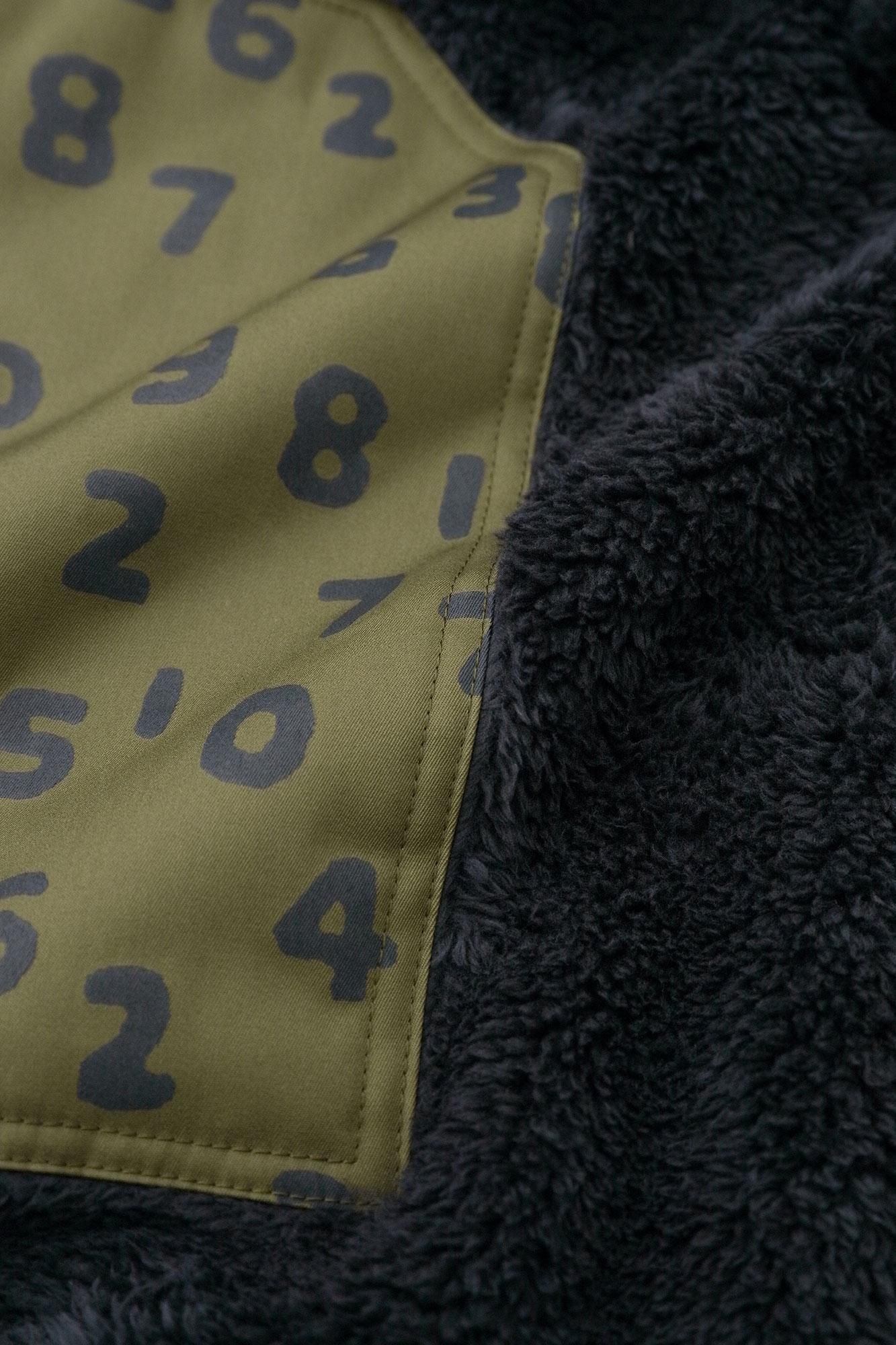 【◯预购】仿毛DEPO连帽外套/深蓝色(※预计于12月2日左右发货)