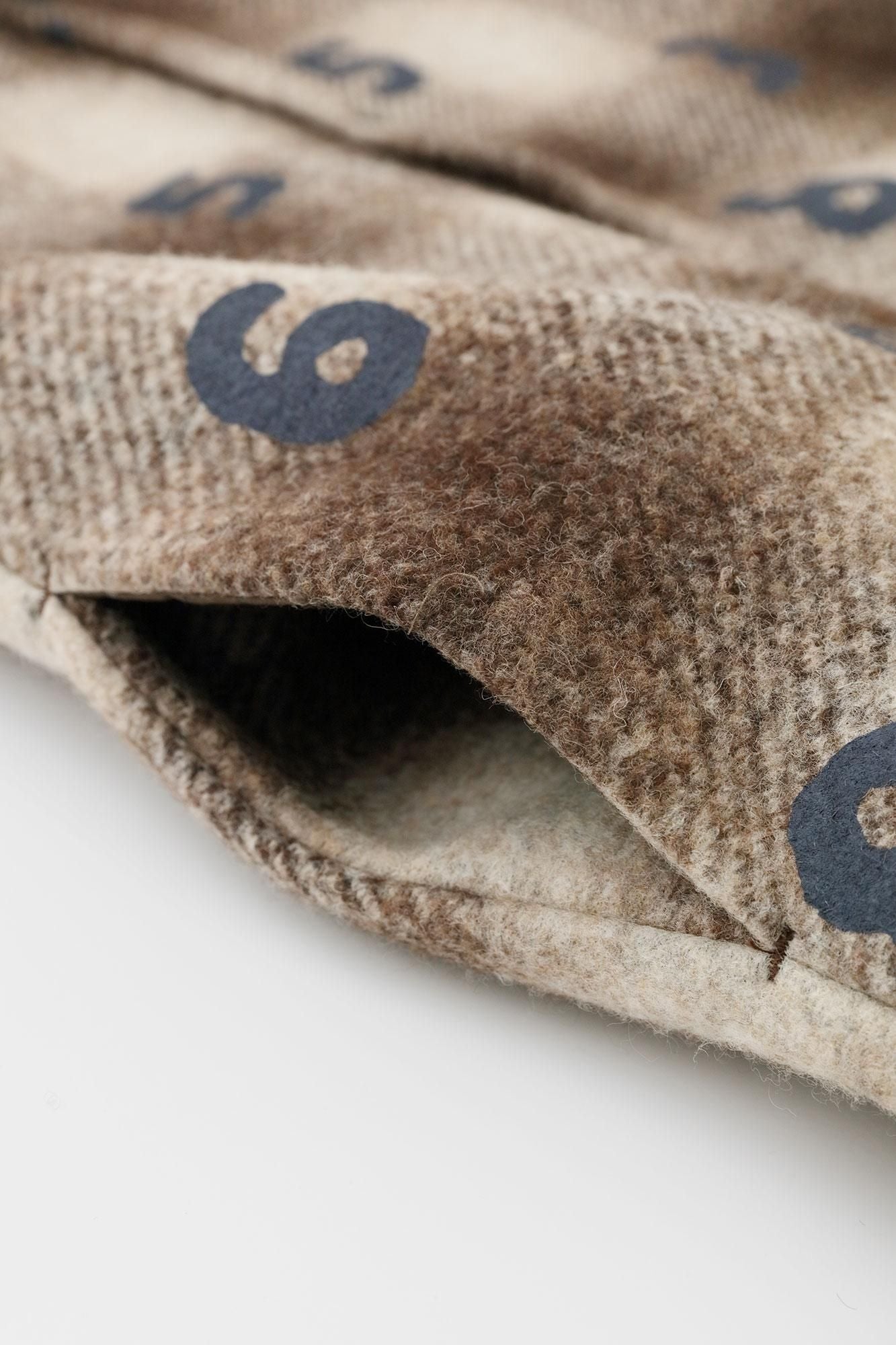 【◯预购】黏合针织BIKE连帽背心/SO-SU-U十数棕色霞格纹(※预计于12月2日左右发货)