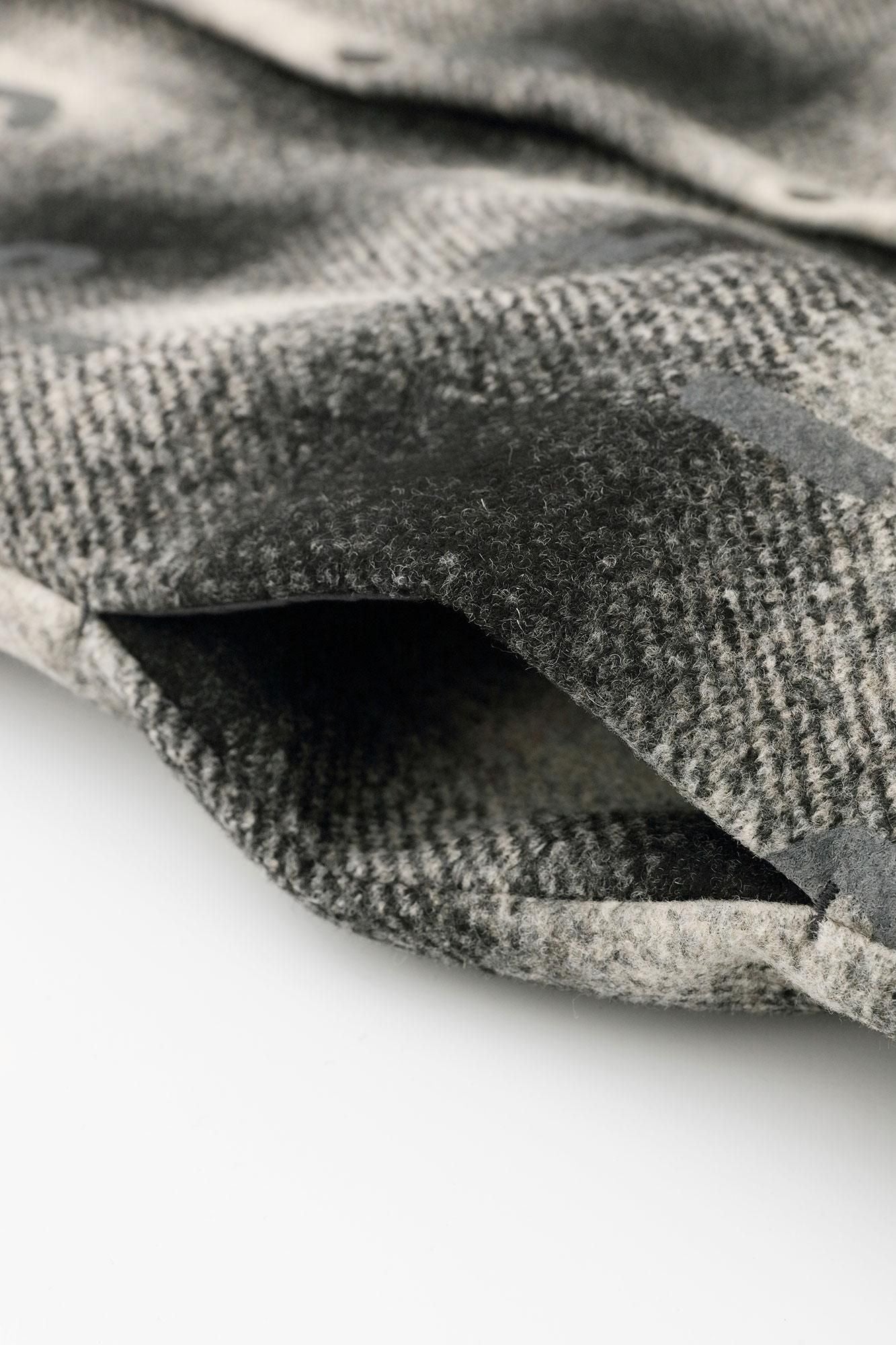 Bonding Knit BIKE Hoodie Vest/SO-SU-U Black Haze Lattice