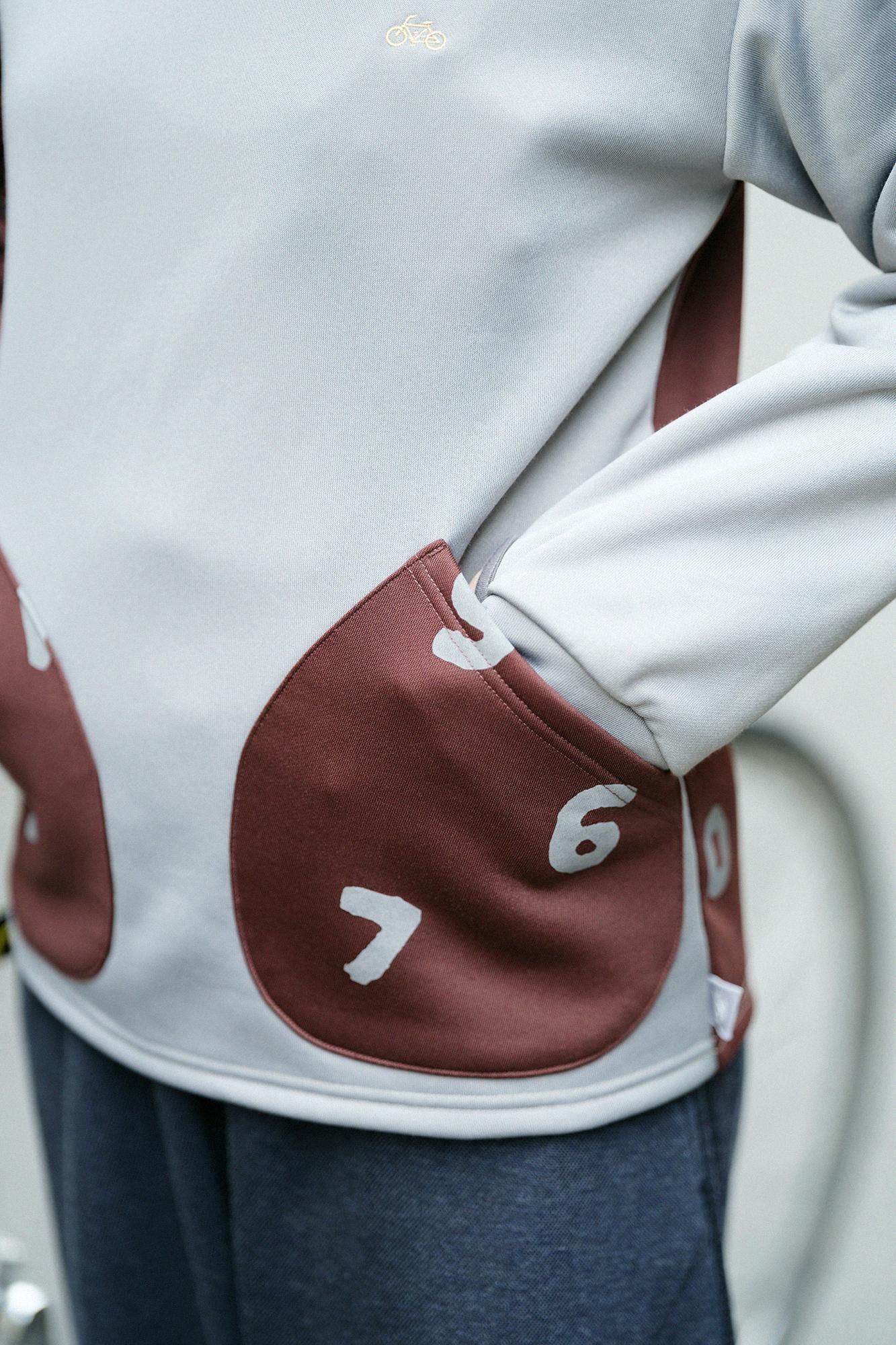 Bomber Heat (R) 船領上衣/灰色×SO-SU-U十數