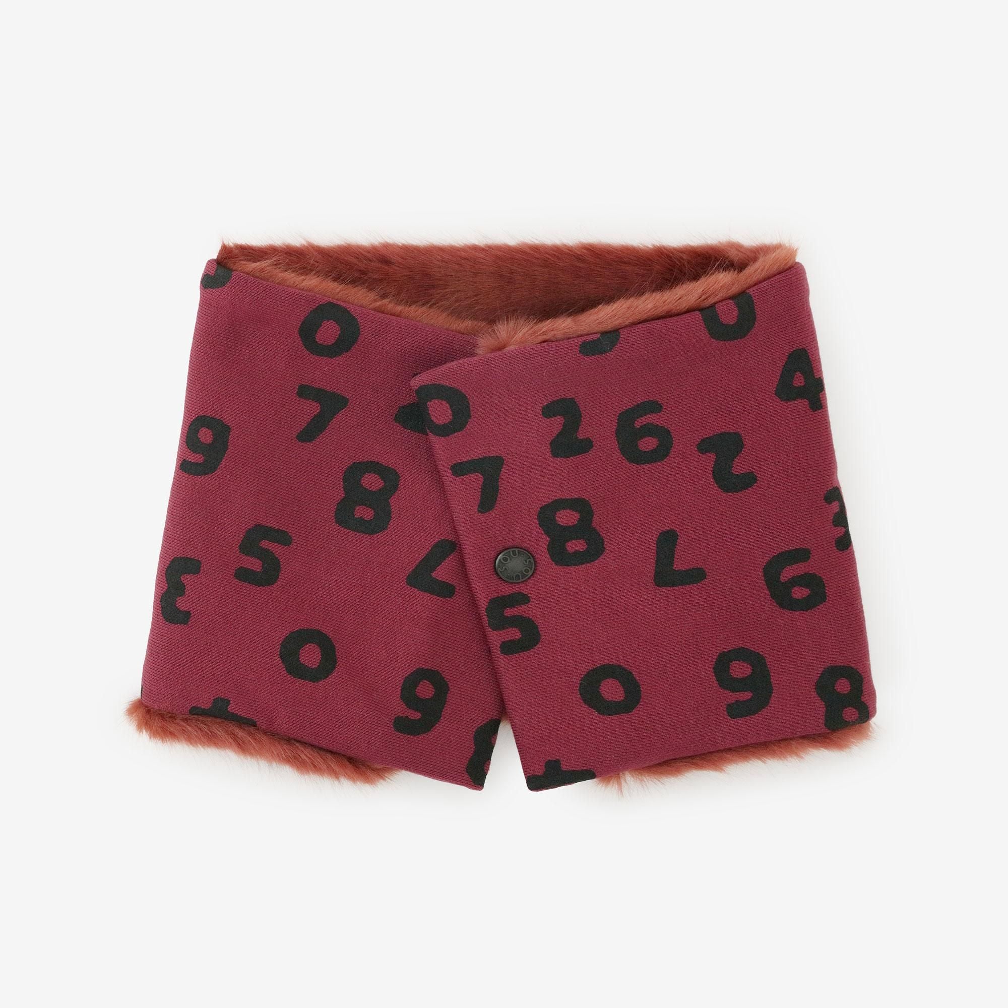 雙面用 BIKE短圍巾/SO-SU-U十數 昆 上下 胭脂紅