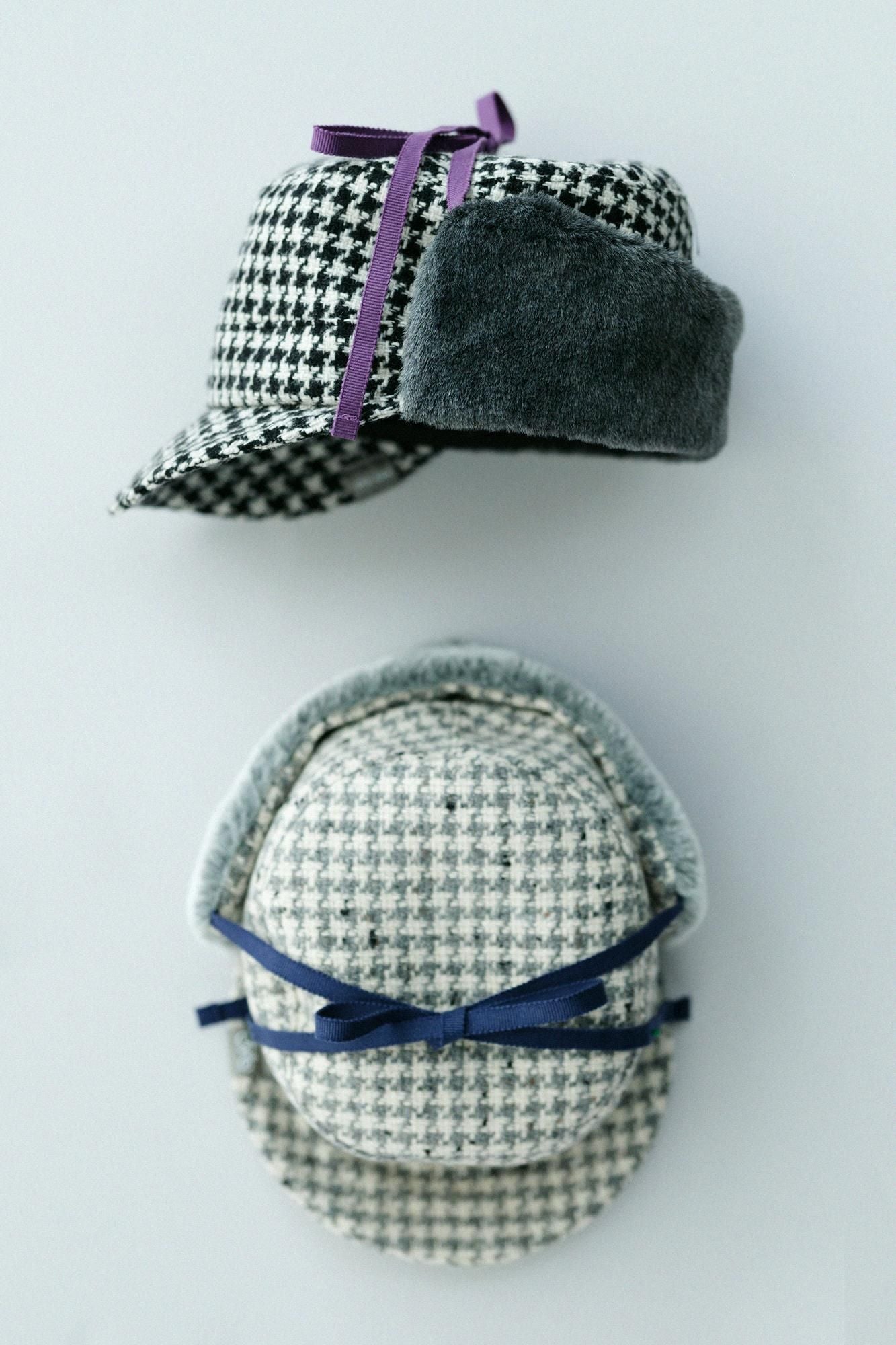 Nep Twill Boa BIKE CAP/Black Check×SO-SU-U