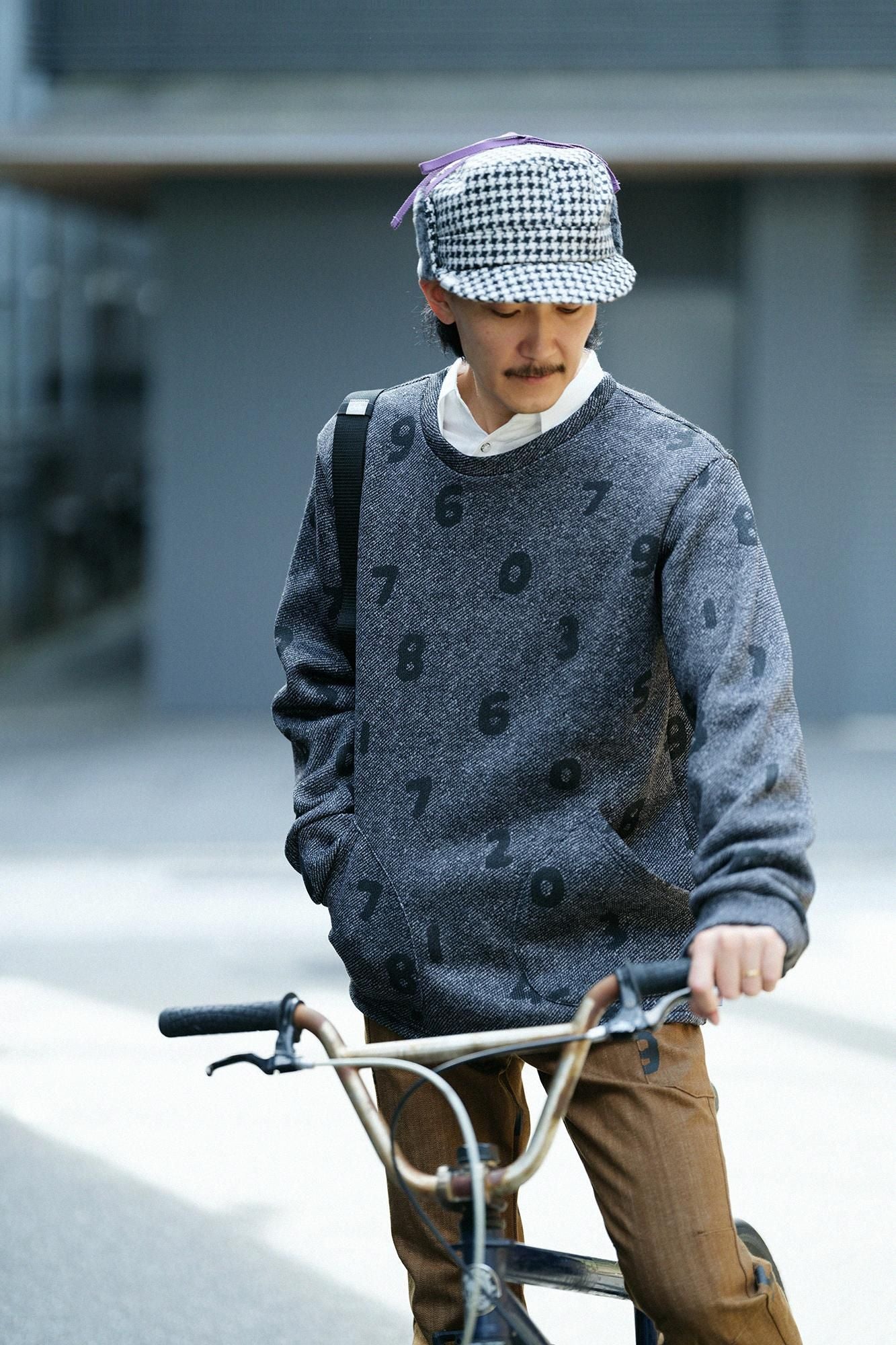 Nep Twill Boa BIKE CAP/Black Check×SO-SU-U
