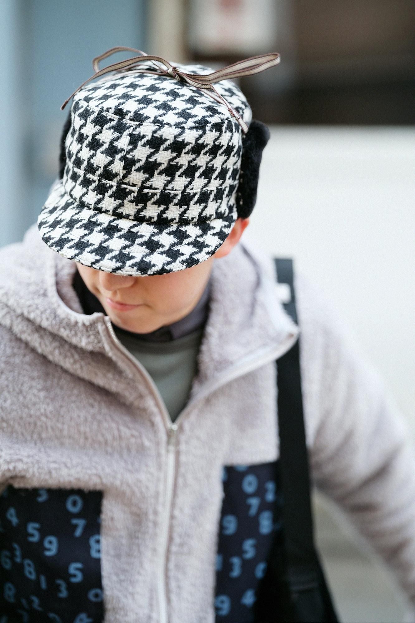 NEP Tweed Boa BIKE CAP/Schwarz kariert großSO-SU-U