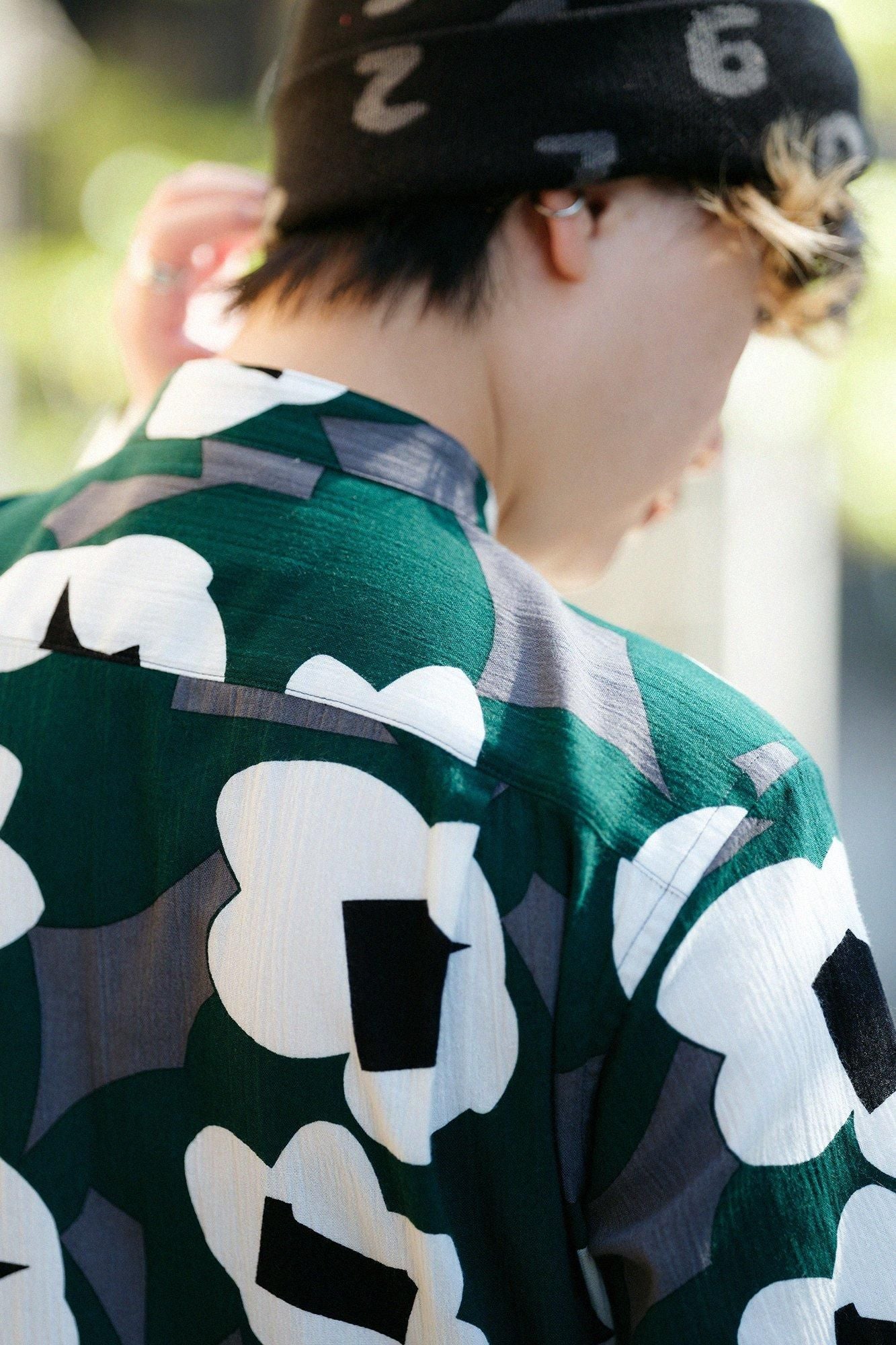 Chizimi Cotton 20/20 Stand Collar Long-sleeved Shirt/Dream