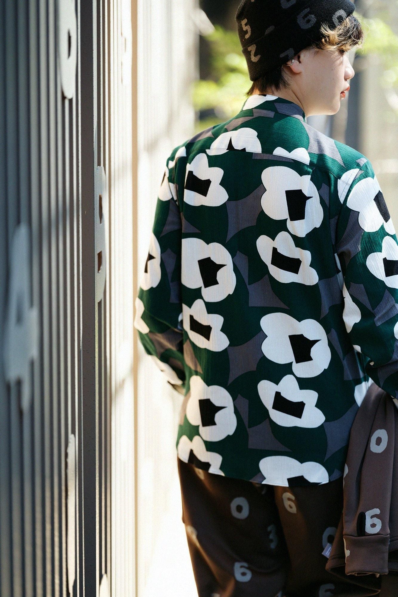 Chizimi Cotton 20/20 Stand Collar Long-sleeved Shirt/Dream