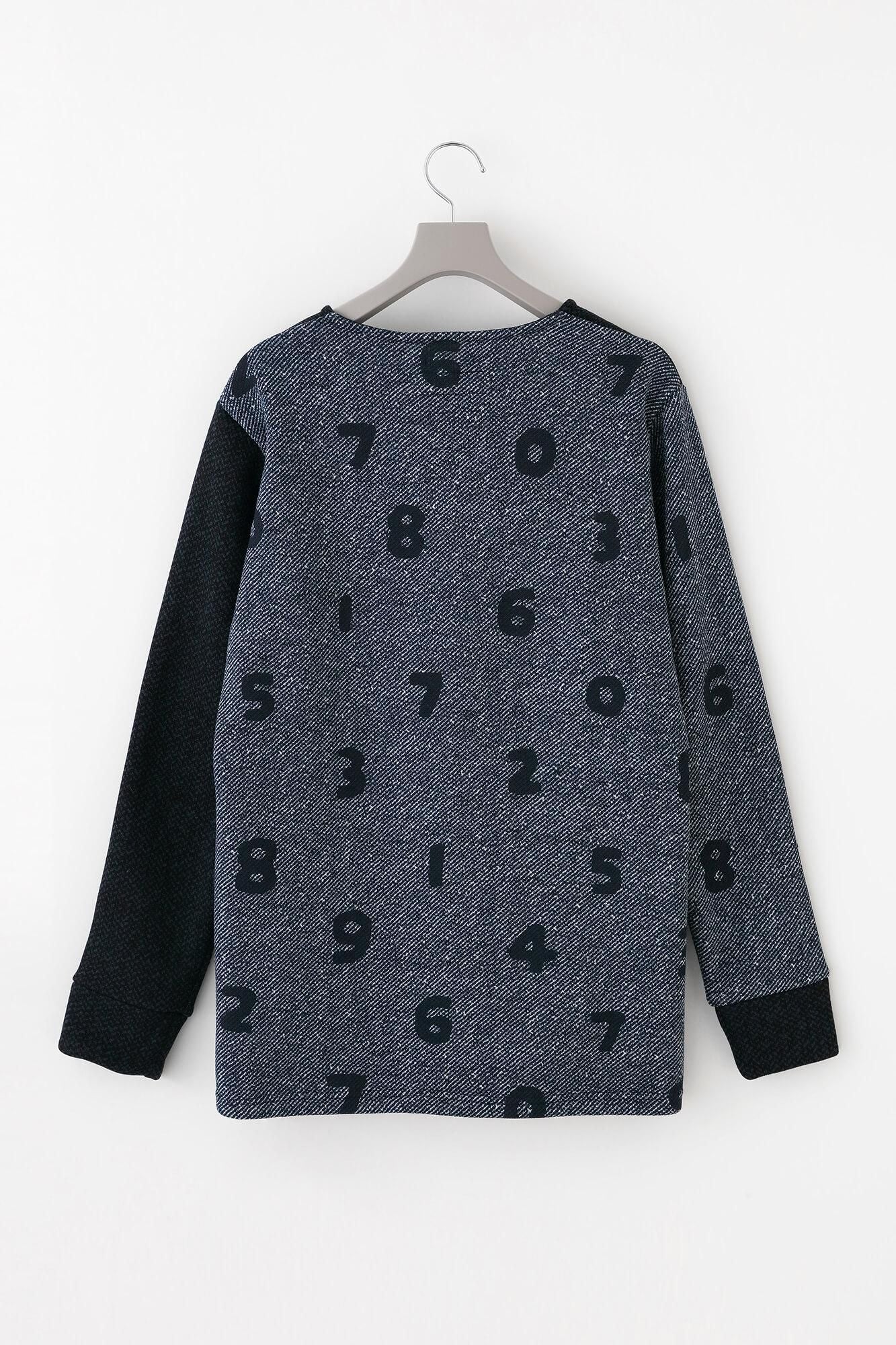 Trépie-twill doublée de toison H.W.s Cardigan / Navy Black x So-Su-U