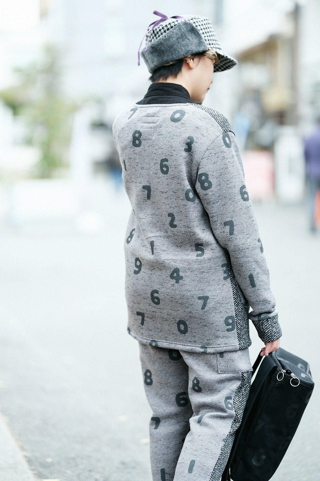 【◯预购】内起绒斜纹针织HWS 外套/白色・黑色×SO-SU-U十数(※预计于12月2日左右发货)