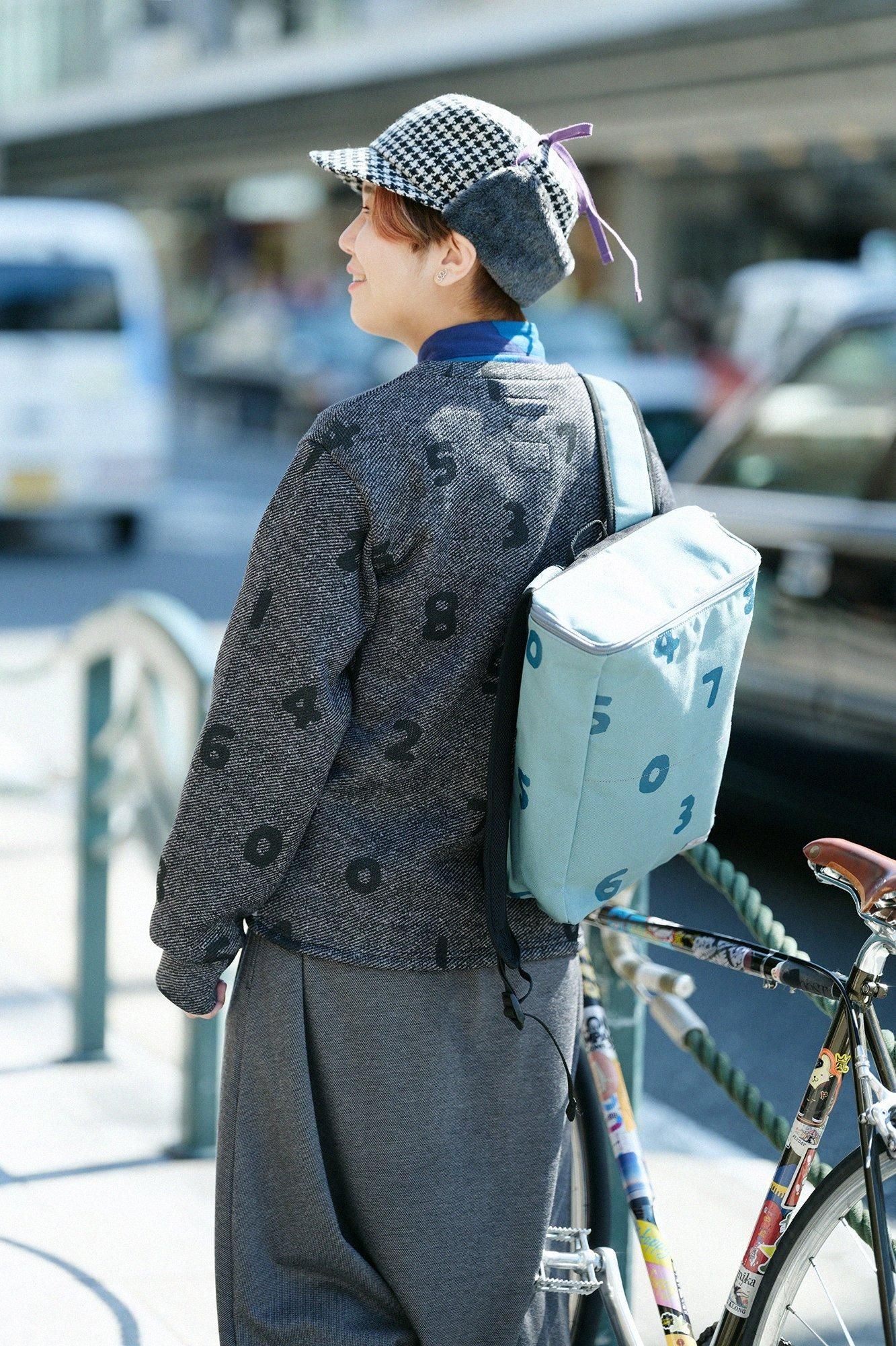 【net Limited】Fleece Brushed Lining Twill Knit H.W.S Sweater/SO-SU-U Dark Grey