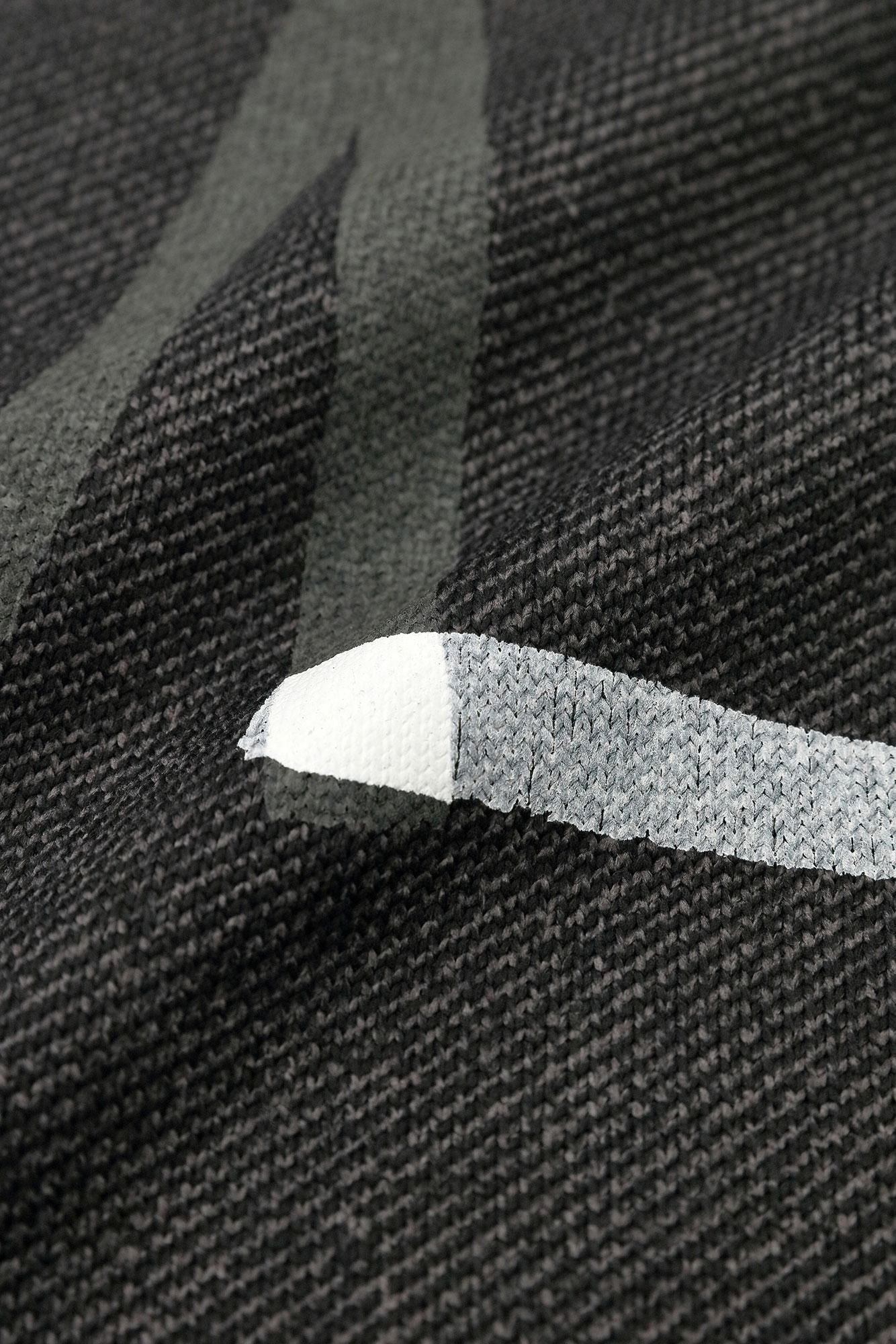 【net Limited】Fleece Brushed Lining Twill Knit Vest/Tobi Brown Black