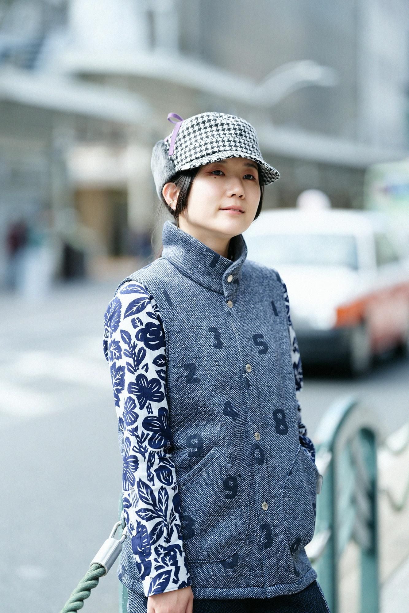 【官網限定】內起絨斜紋針織背心/SO-SU-U十數 寶藍色