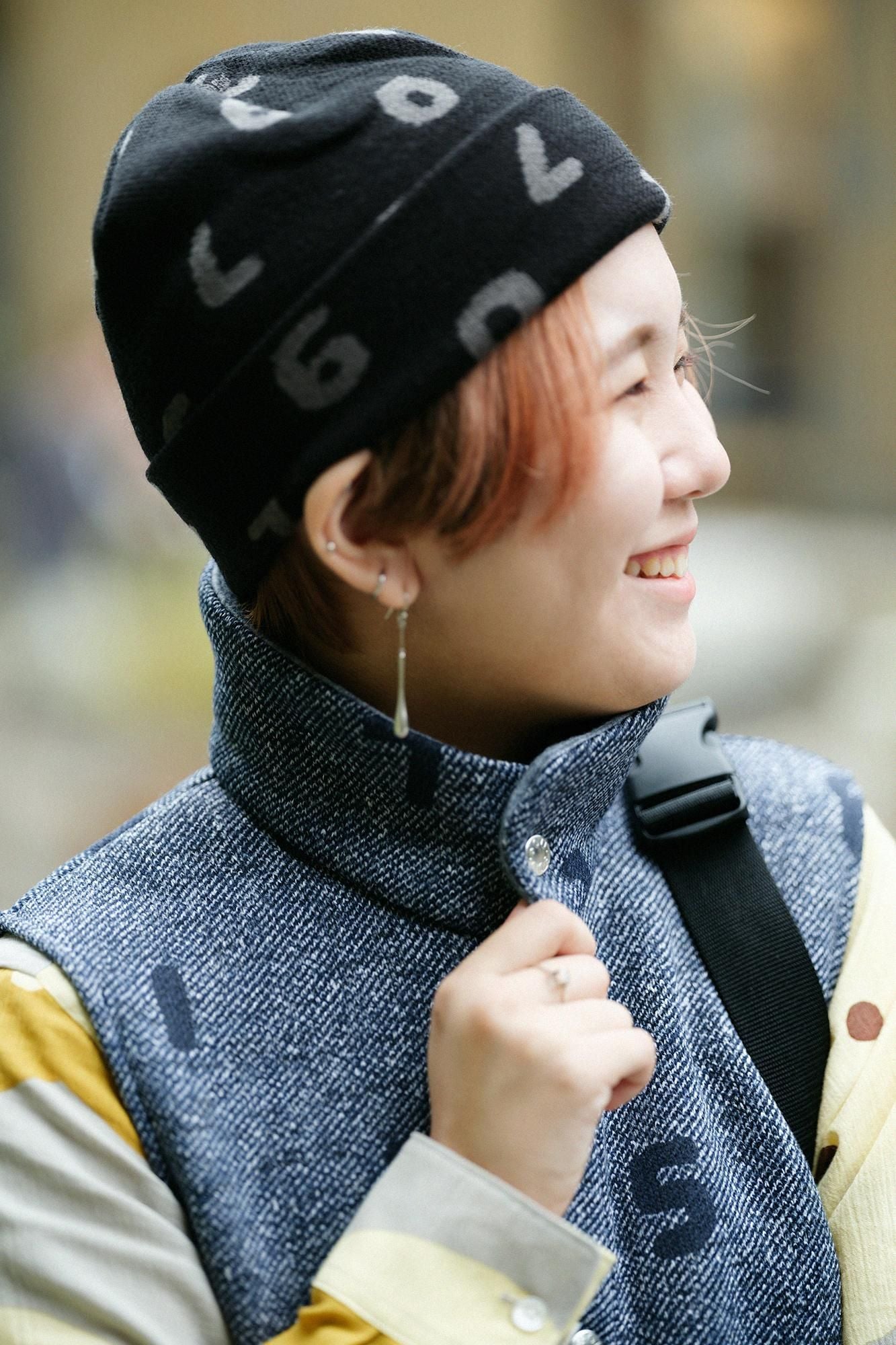 【官網限定】內起絨斜紋針織背心/SO-SU-U十數 寶藍色