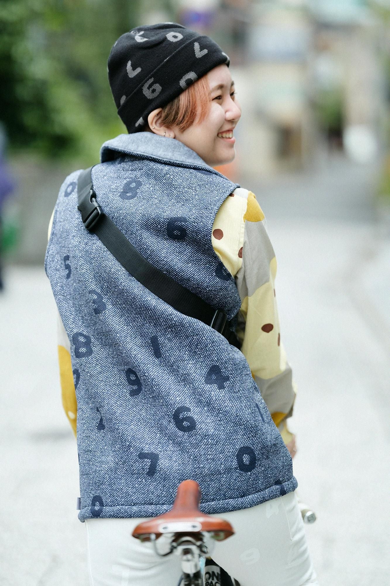 【官網限定】內起絨斜紋針織背心/SO-SU-U十數 寶藍色