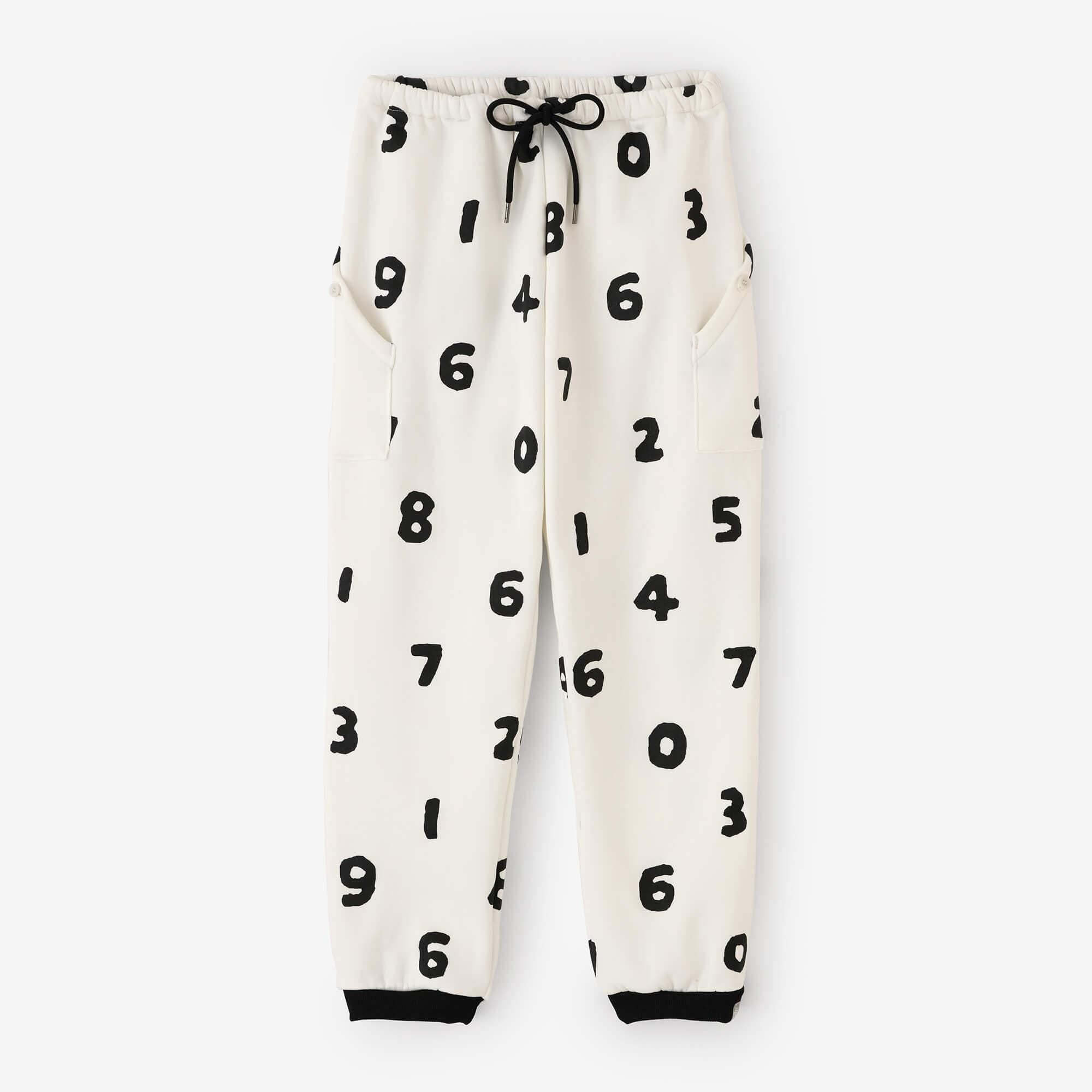 內起絨 抓絨 BIKE長褲/SO-SU-U十數 白色