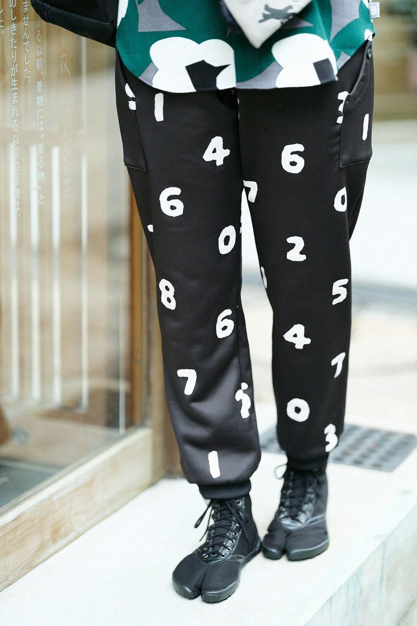 裏起毛フリース BIKEパンツ/SO-SU-U 濡羽色(ぬればいろ)