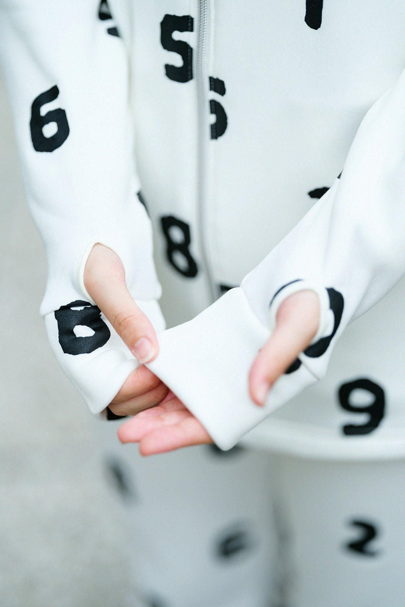 Fleece Brushed Lining H.W.S ZIP UP Blouson/SO-SU-U White