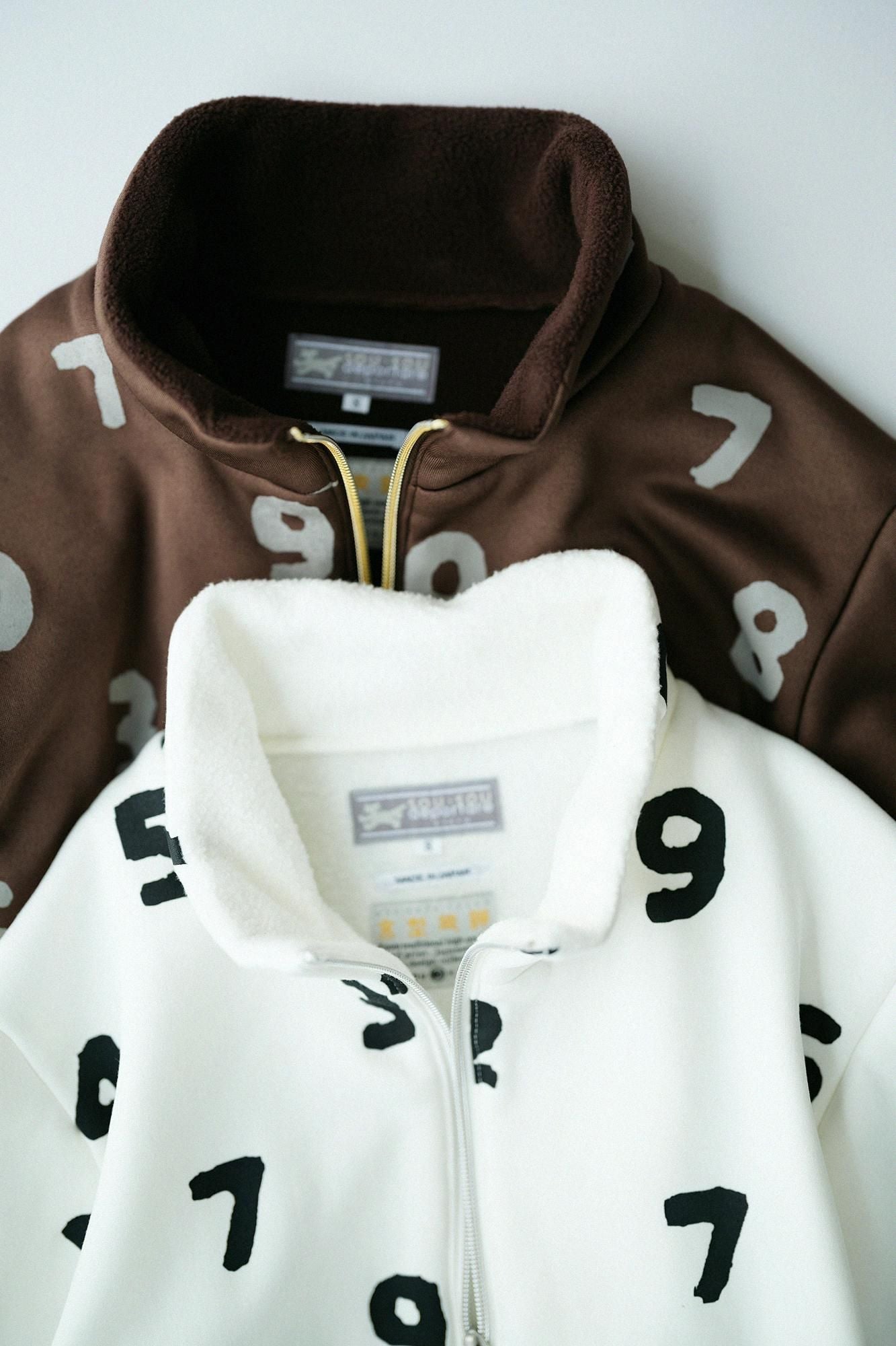 Fleece Brushed Lining H.W.S ZIP UP Blouson/SO-SU-U White