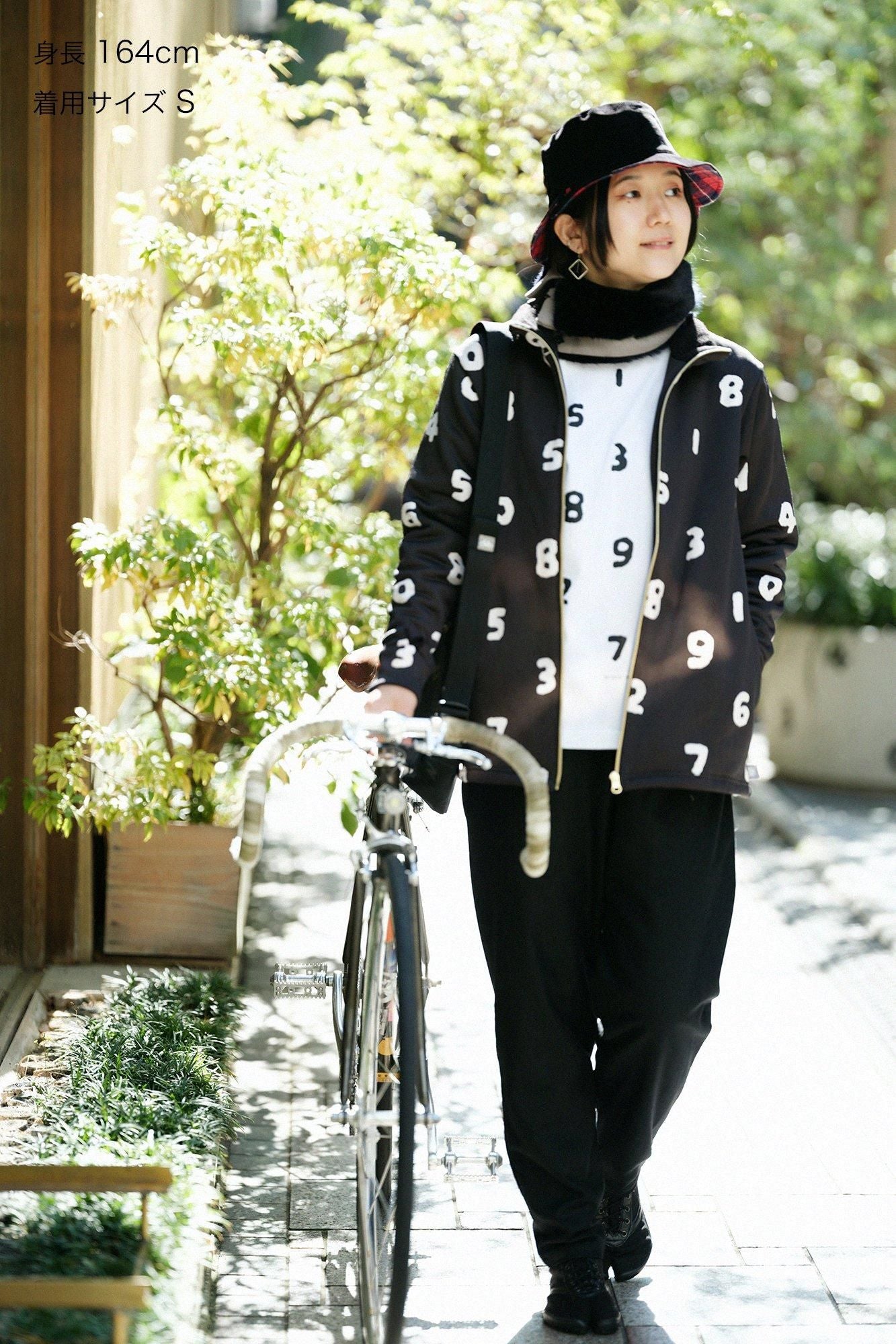 Fleece Brushed Lining H.W.S ZIP UP Blouson/SO-SU-U Black