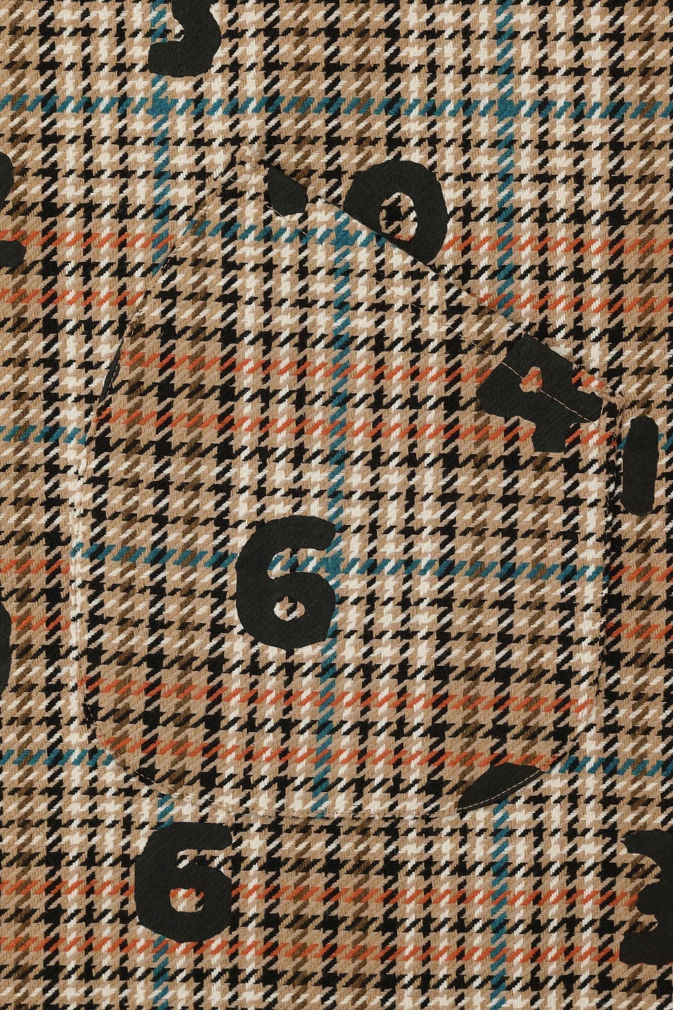 BALLI Twill BIKE Poncho/SO-SU-Uand Blank Cream Check