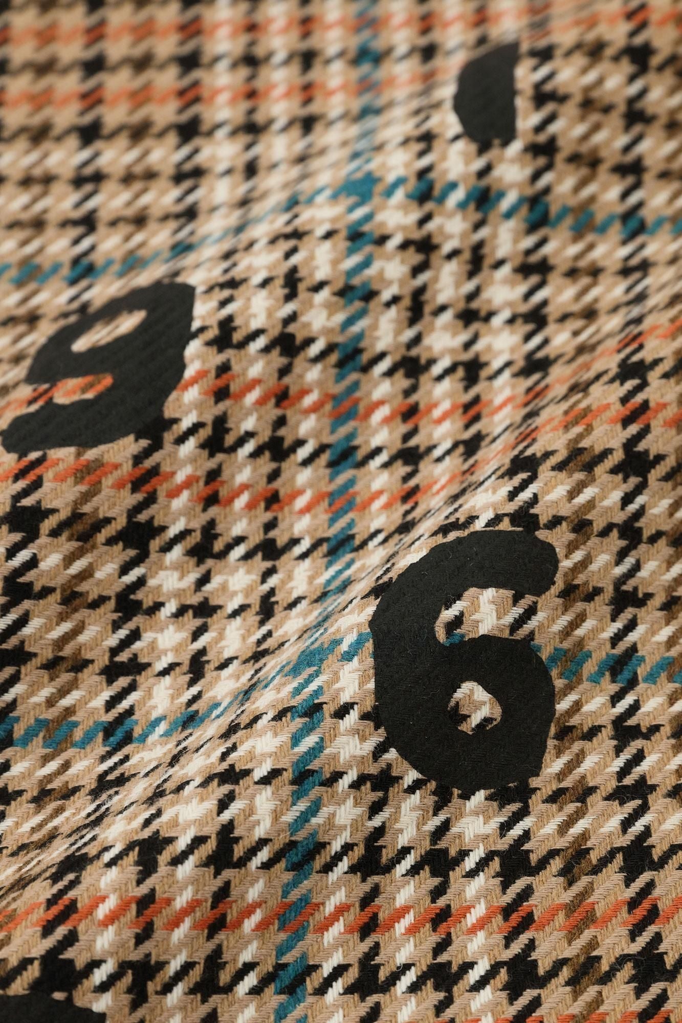 BALLI Twill BIKE Poncho/SO-SU-Uand Blank Cream Check