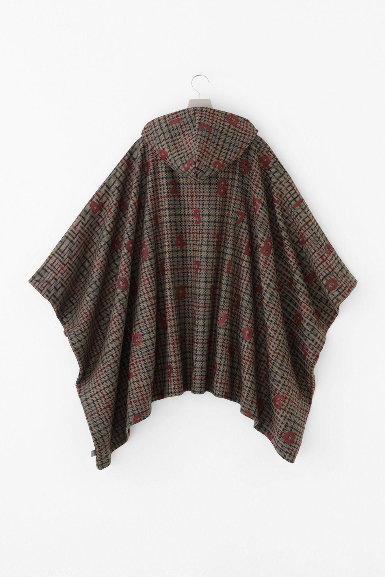 BALLI斜紋織 BIKE斗篷/SO-SU-U十數和留白 灰色格紋