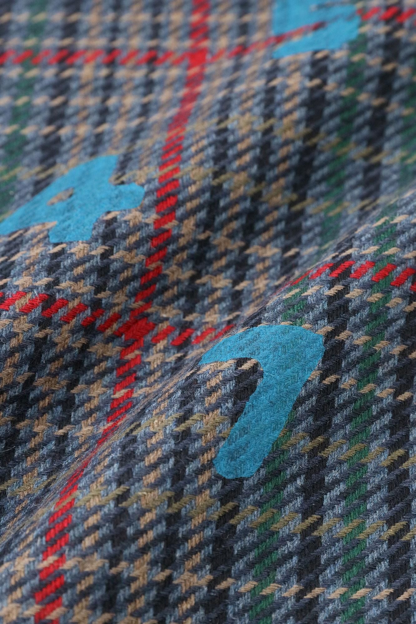 BALLI斜紋織 BIKE斗篷/SO-SU-U十數和留白 海軍藍格紋