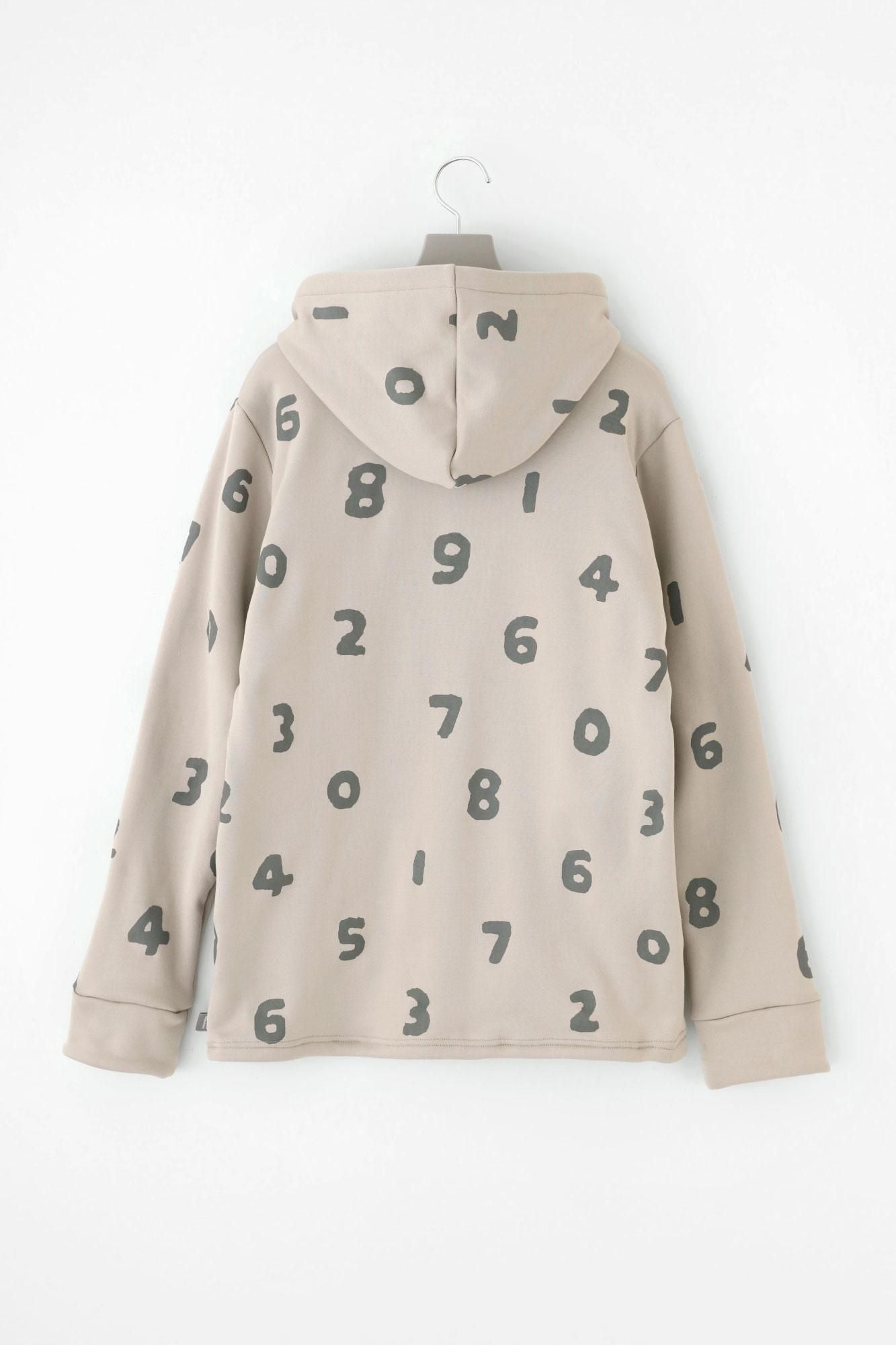 Gebürstetes Fleecefutter ZIP UP Parka/SO-SU-U grauweiß