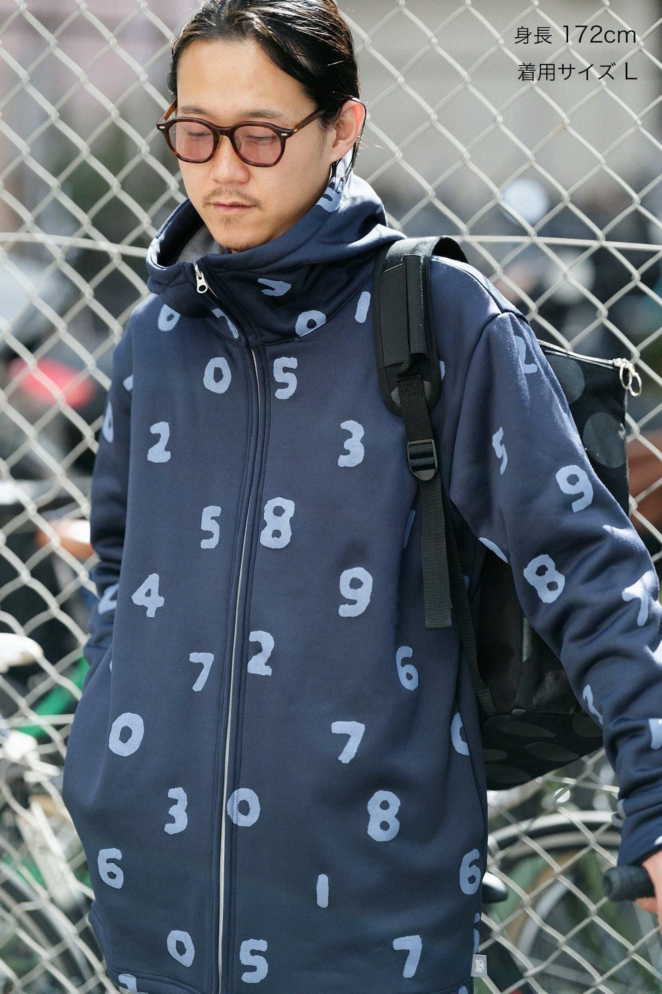 기모후리스 ZIP UP파카/SO-SU-U 짙은 남색