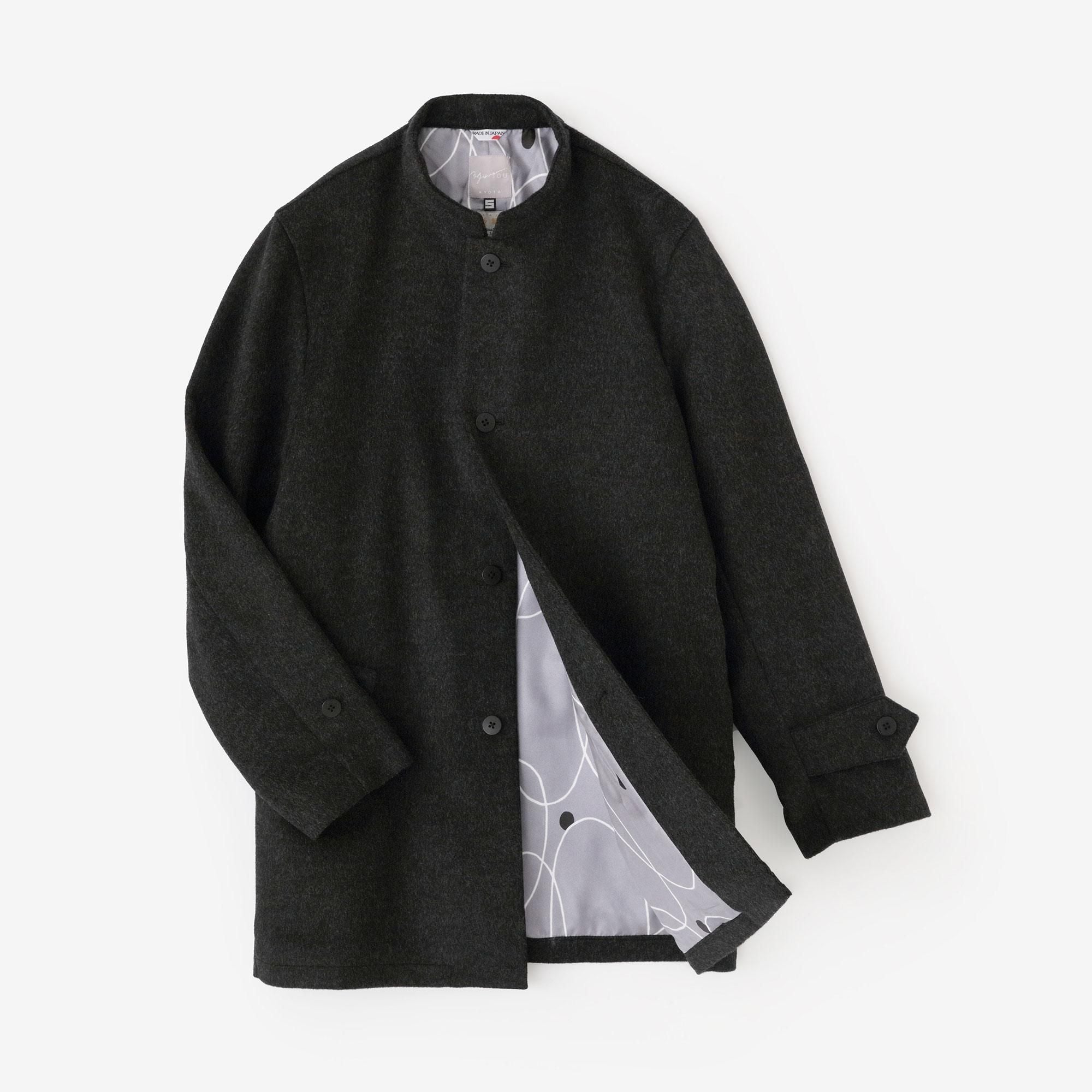 【預購】Super 120's羊毛 S.C.短外套2.0/濃墨色×橡皮筋(※預計於12月9日左右發貨)