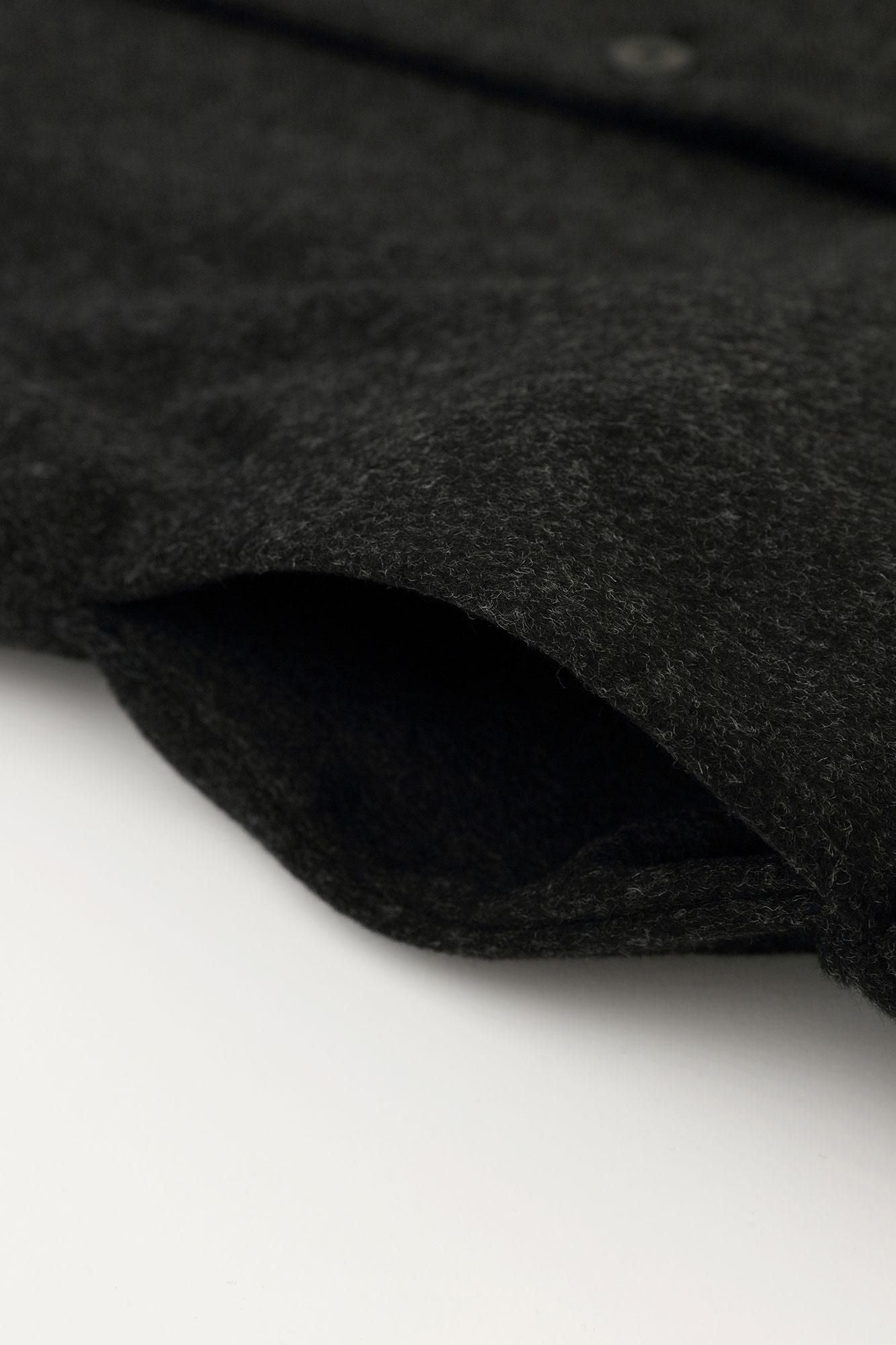 【預購】Super 120's羊毛 S.C.短外套2.0/濃墨色×橡皮筋(※預計於12月9日左右發貨)