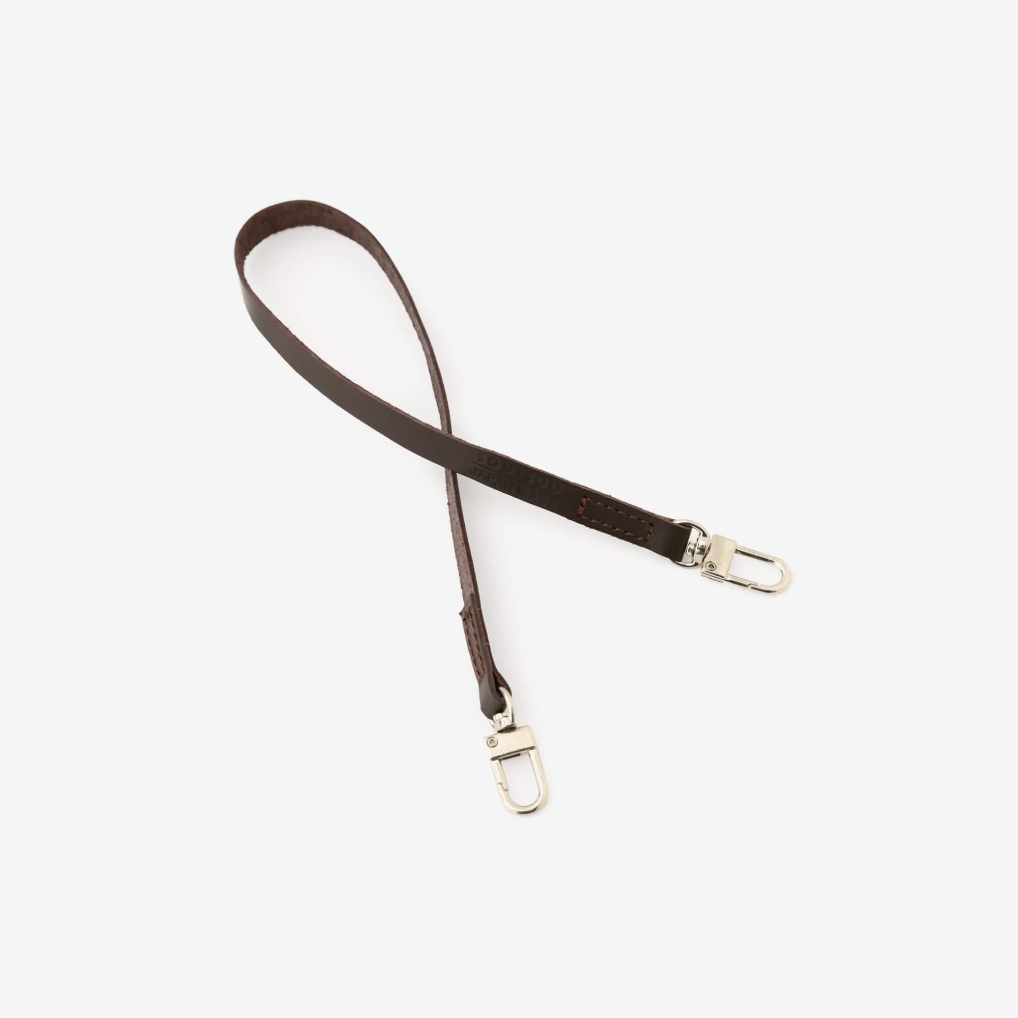Short Leather Strap for Gamaguchi 35cm/ Brown
