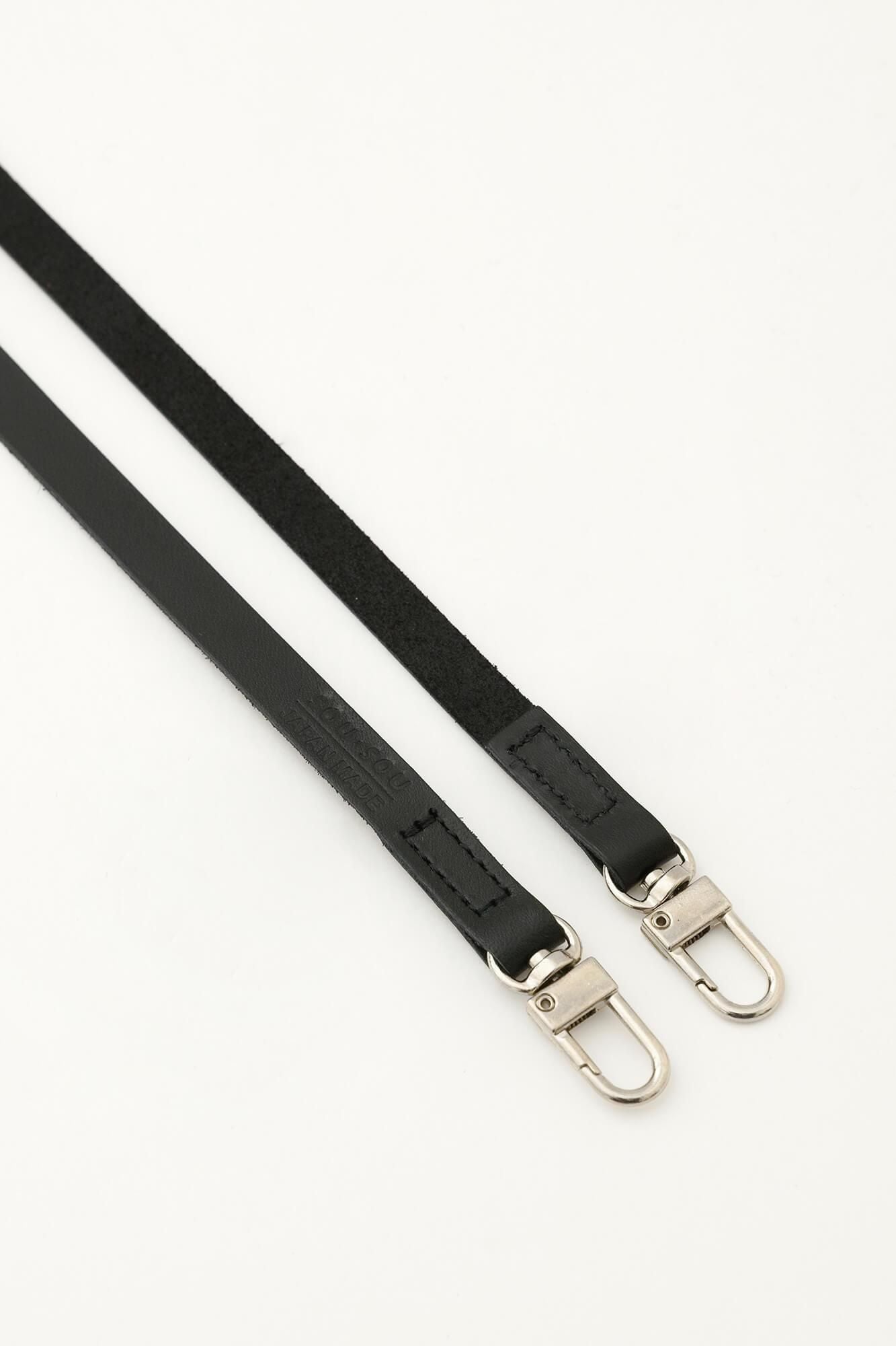 皮革肩带的帽子110厘米 /小麦颜色(白色)