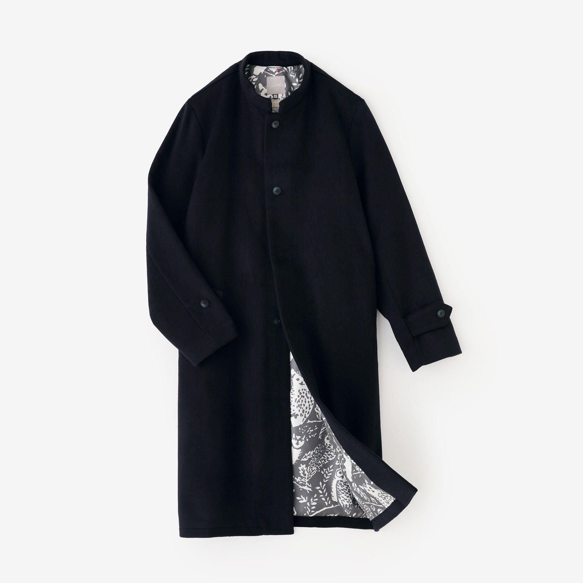 Manteau long Super 120's Wool S.C. 2.0/Bleu profond x Forest Life