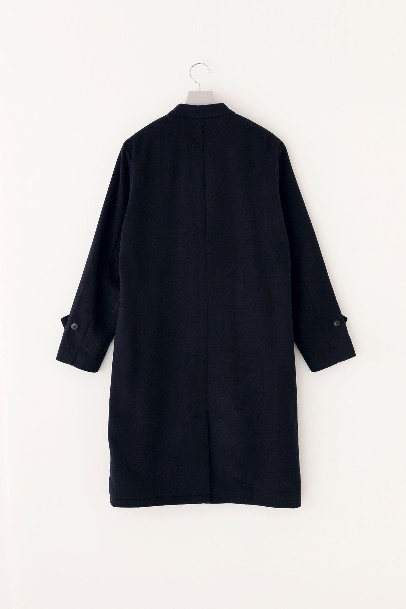 Manteau long Super 120's Wool S.C. 2.0/Bleu profond x Forest Life