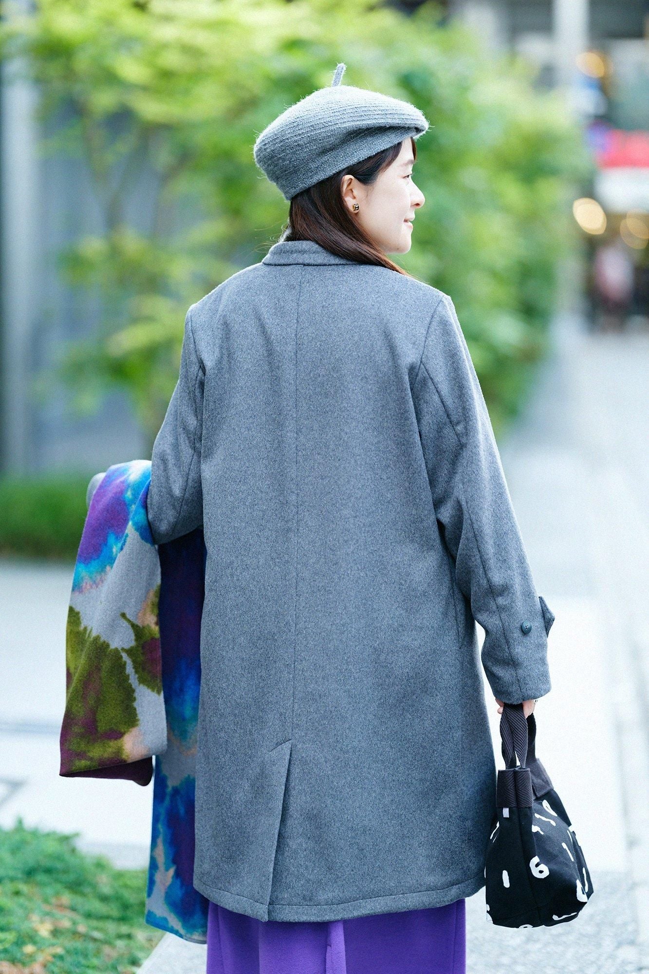 Super 120's Wool S.C. Long Coat 2.0 / Dark Ash (Koihai) x Koihai